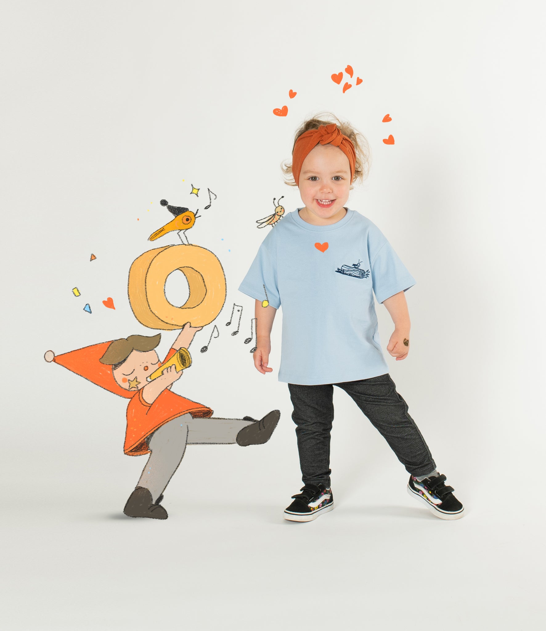 Happy Bug Tee by Beatrice Blue