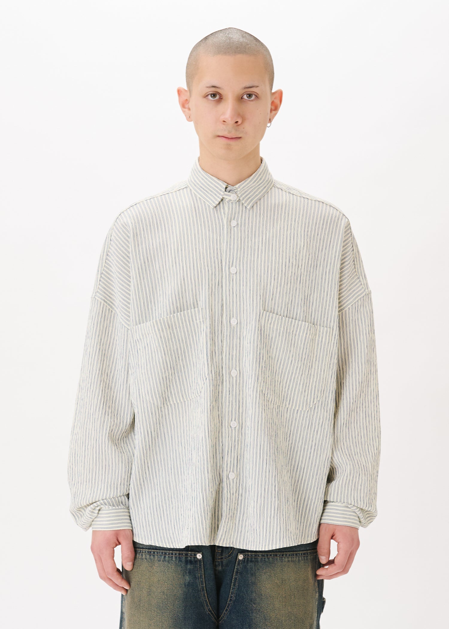 シャツ BALLOON OX FORD SHIRT / STRIPE (BALL-01)