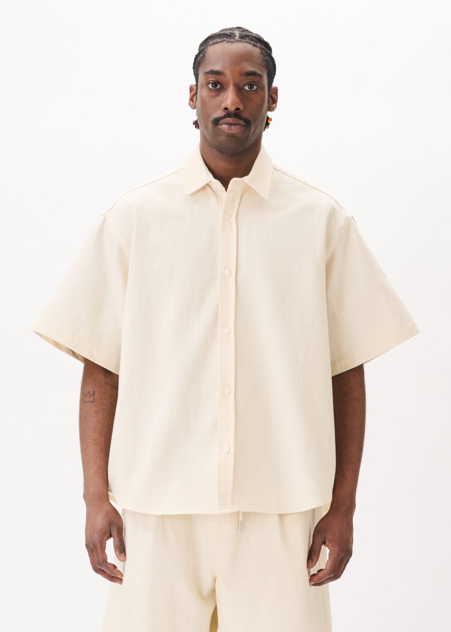 トップス everyone oversized B/D check shortsleeve Shortsleeve Wide Shirt – Estudio Niksen