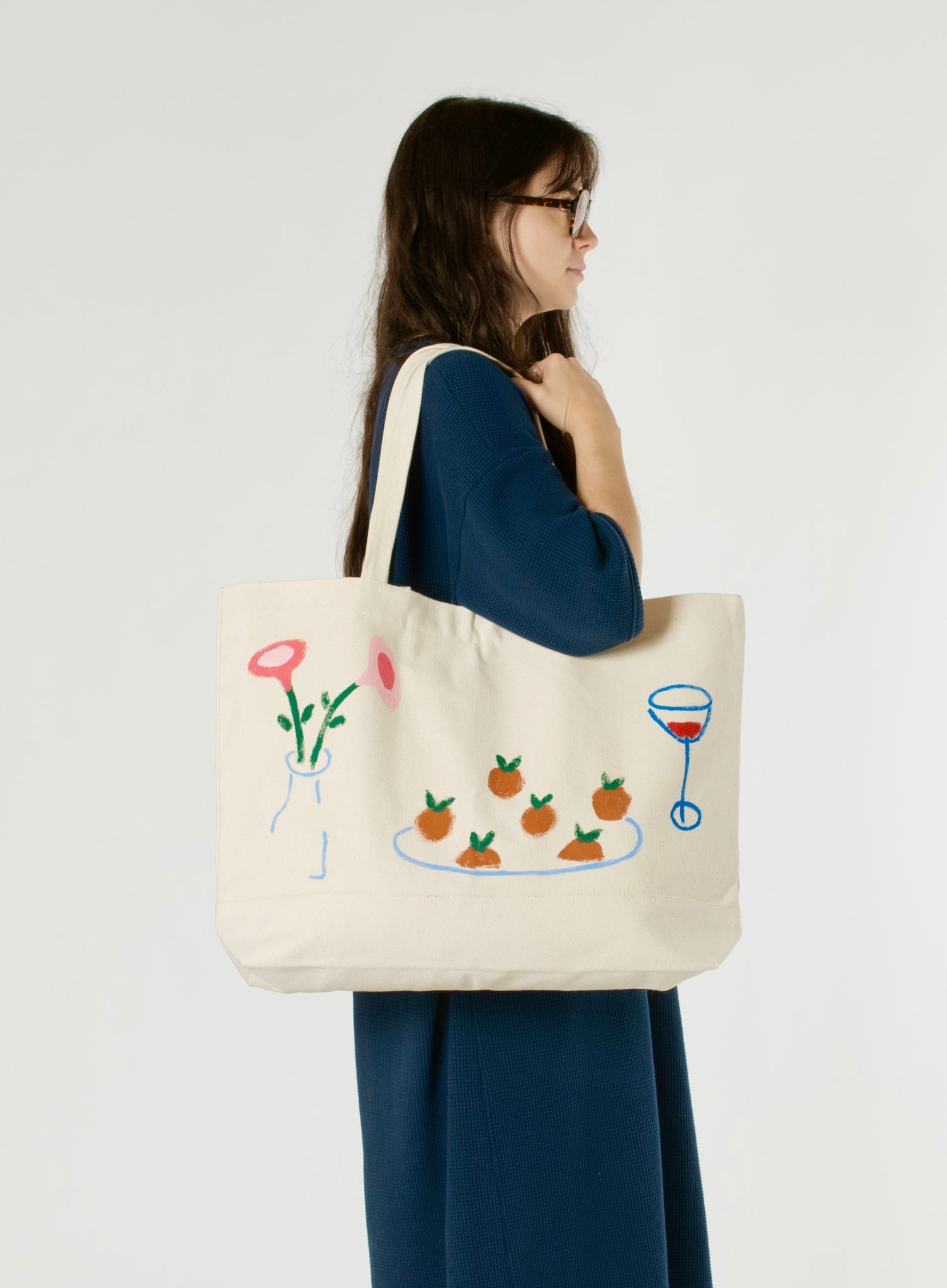 "L'apéro" Hand-painted Bag