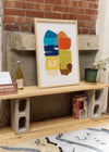 'Estudio' Color Block Print