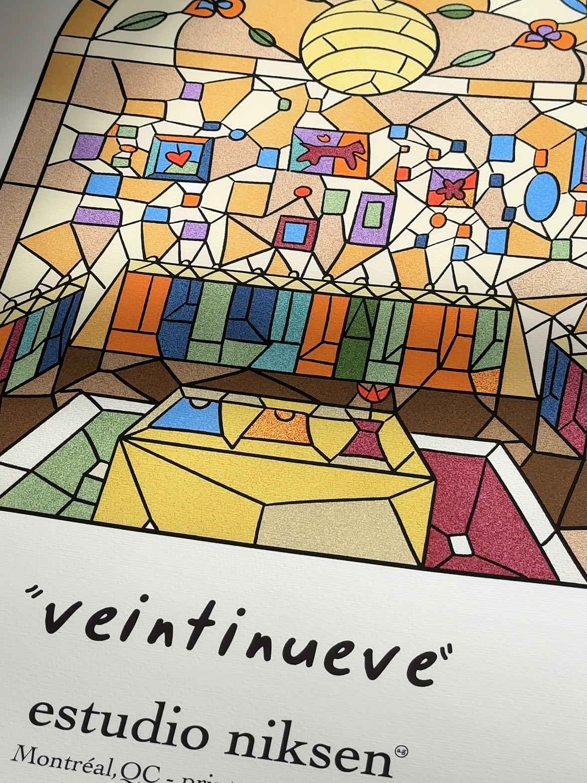 'Veintinueve' Signature Print