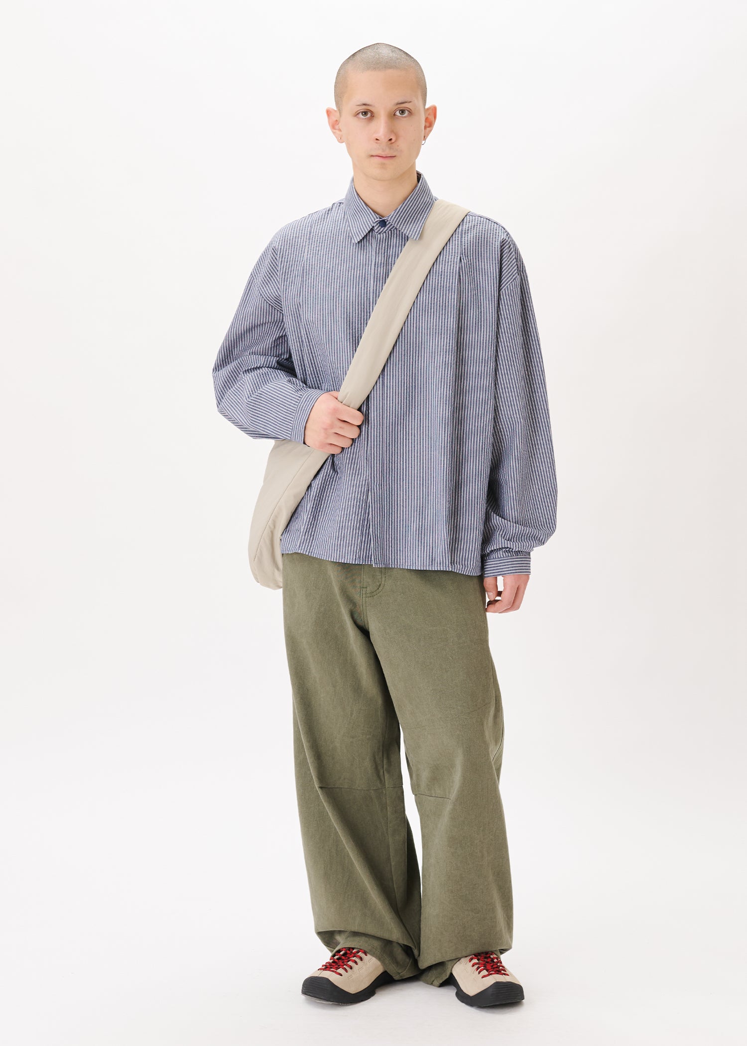 Boxy Pleated Shirt