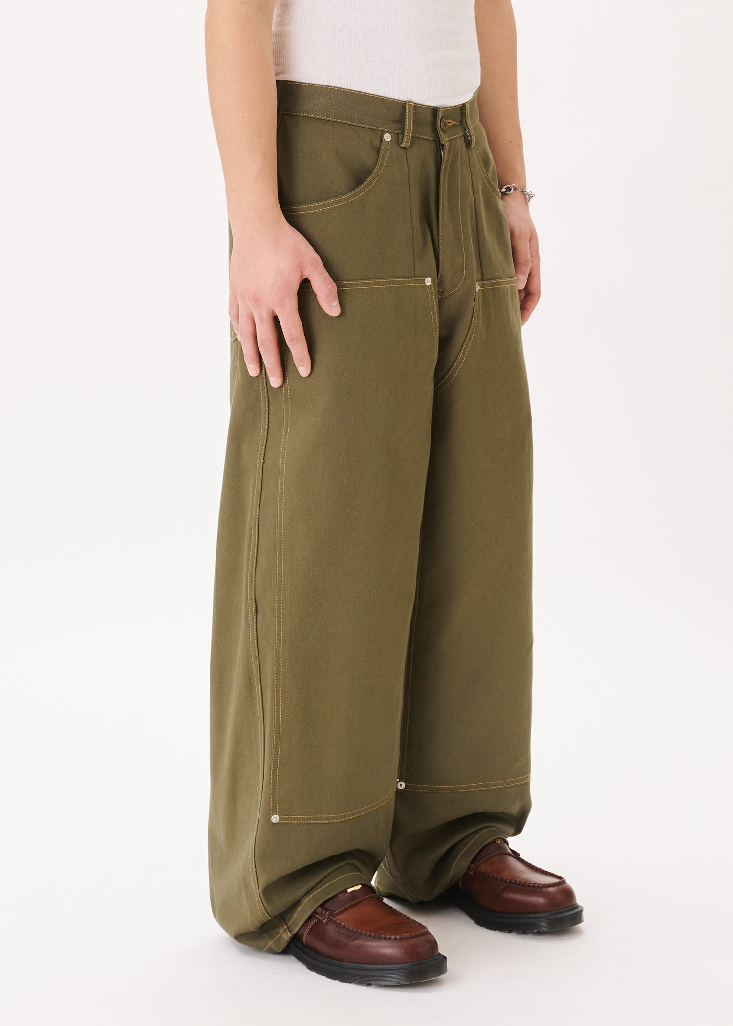 【2】KAPITAL Wide balloon Pants ブラウン サルエル Aubray Balloon Pants - Olive Brown – The Frankie Shop