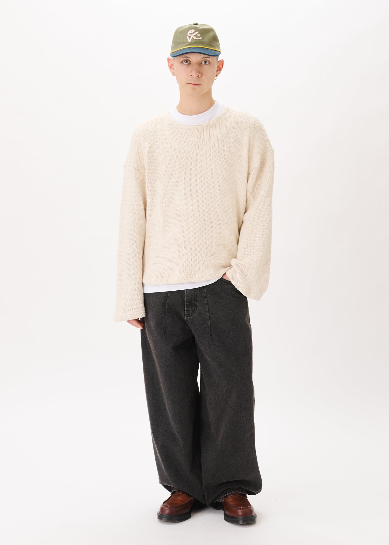 完売♡bulky over knit♡écru Crochet Boxy Sweater – Estudio Niksen