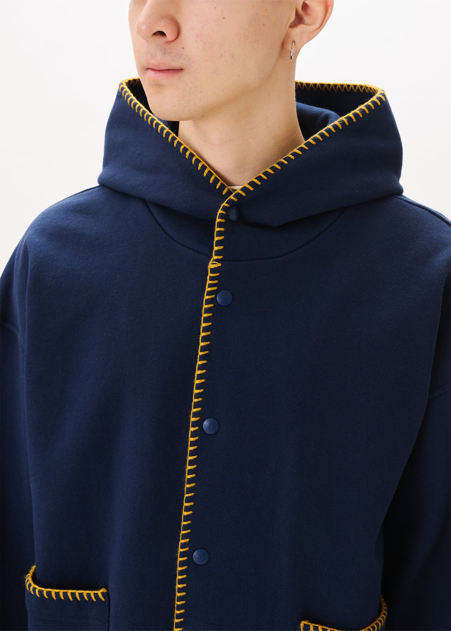 Embroidery Pocket Hoodie