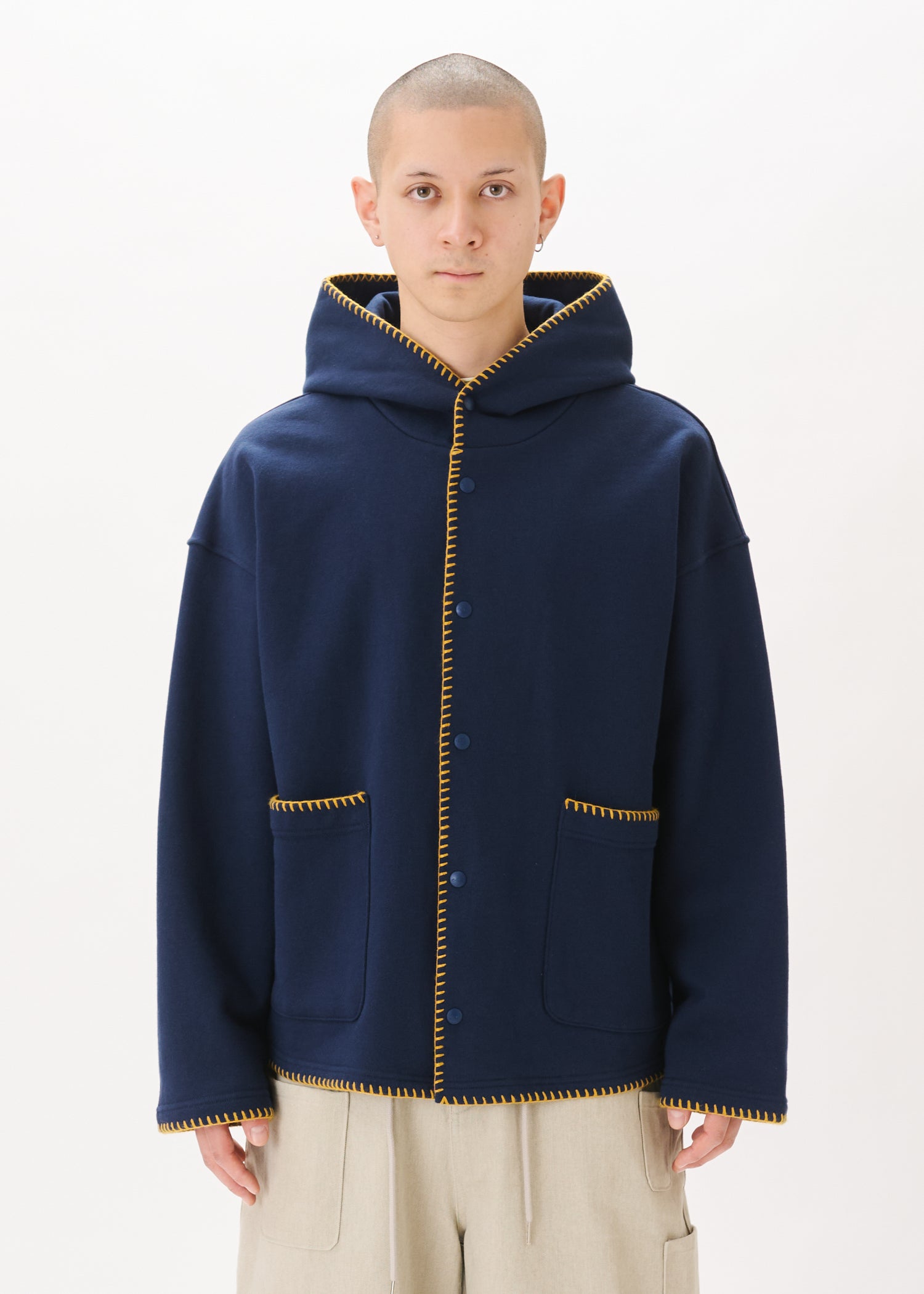 Embroidery Pocket Hoodie – Estudio Niksen Embroidery Pocket Hoodie – Estudio Niksen