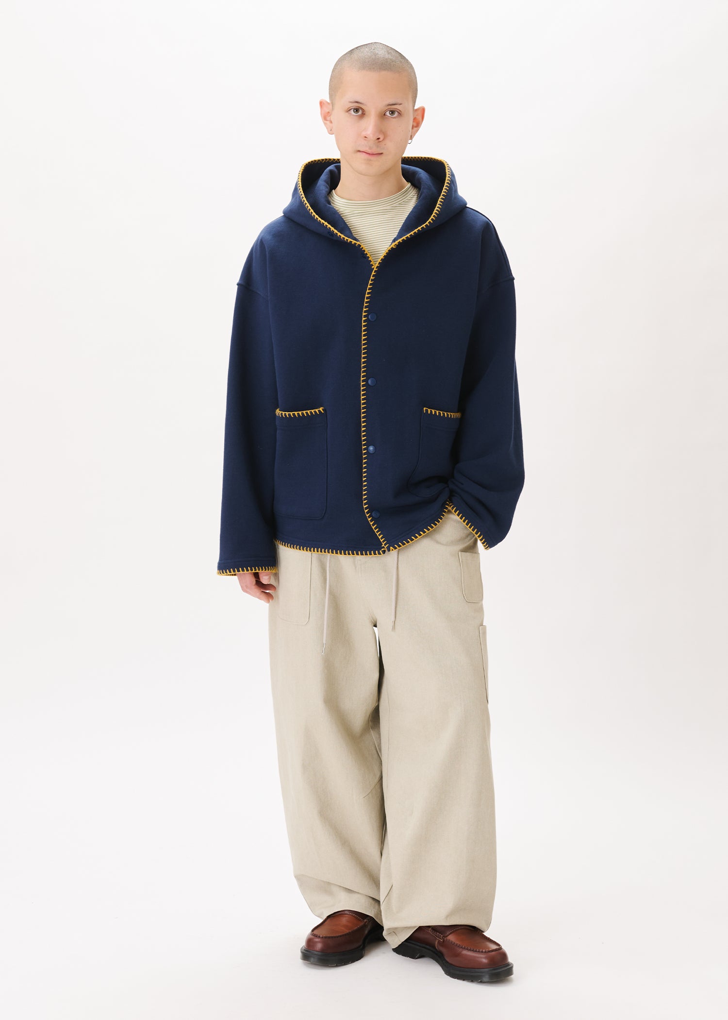 Embroidery Pocket Hoodie