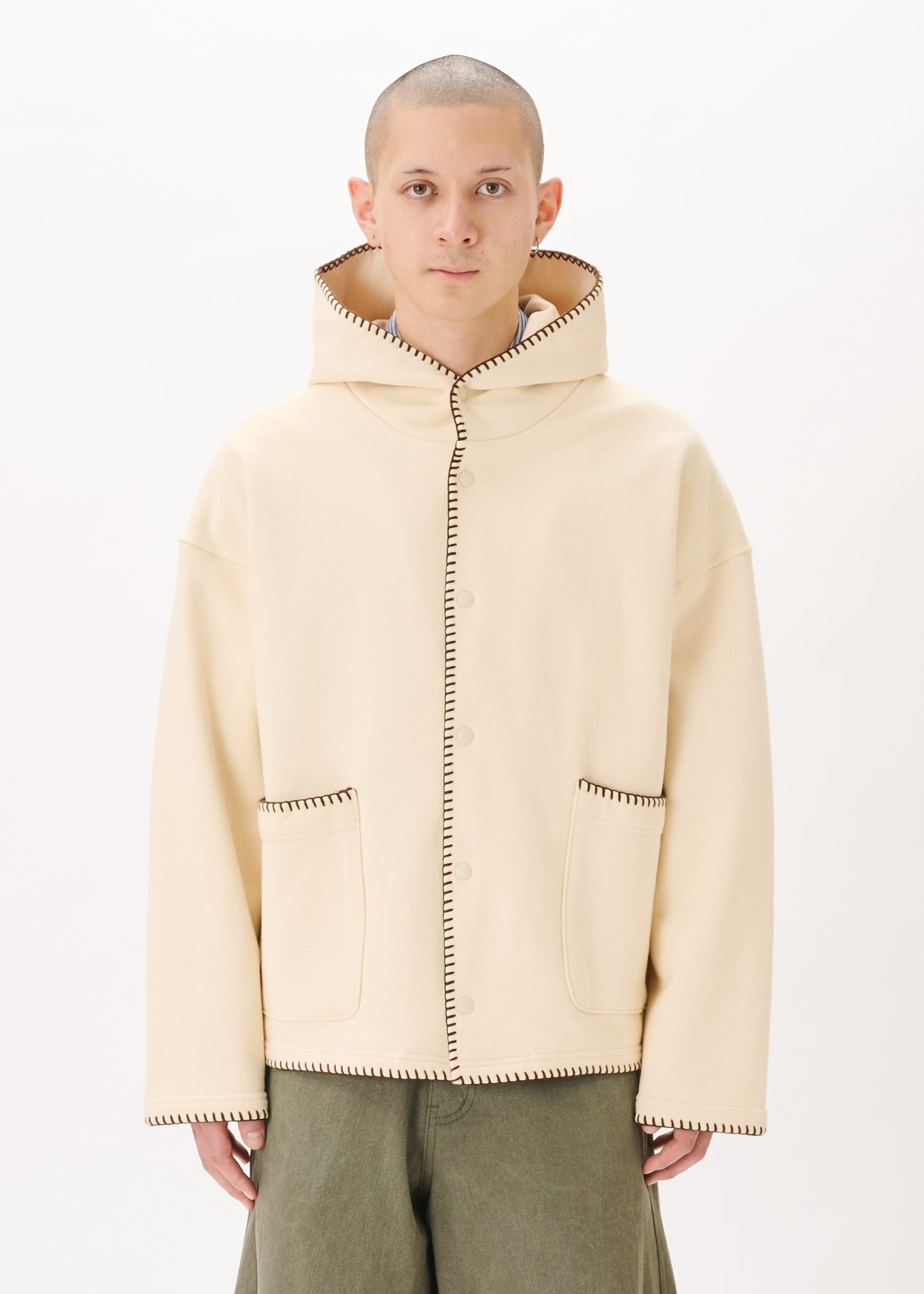 Embroidery Pocket Hoodie