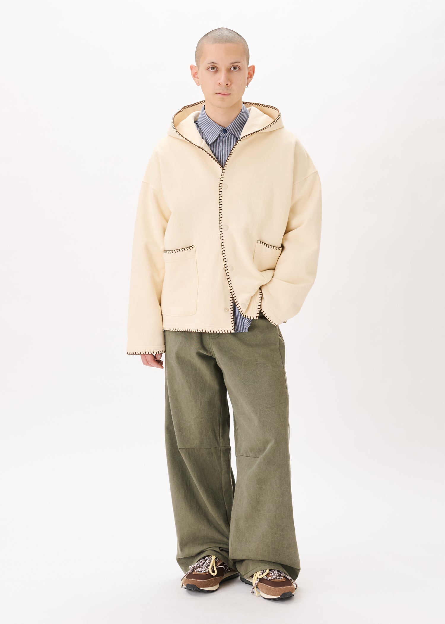 Embroidery Pocket Hoodie