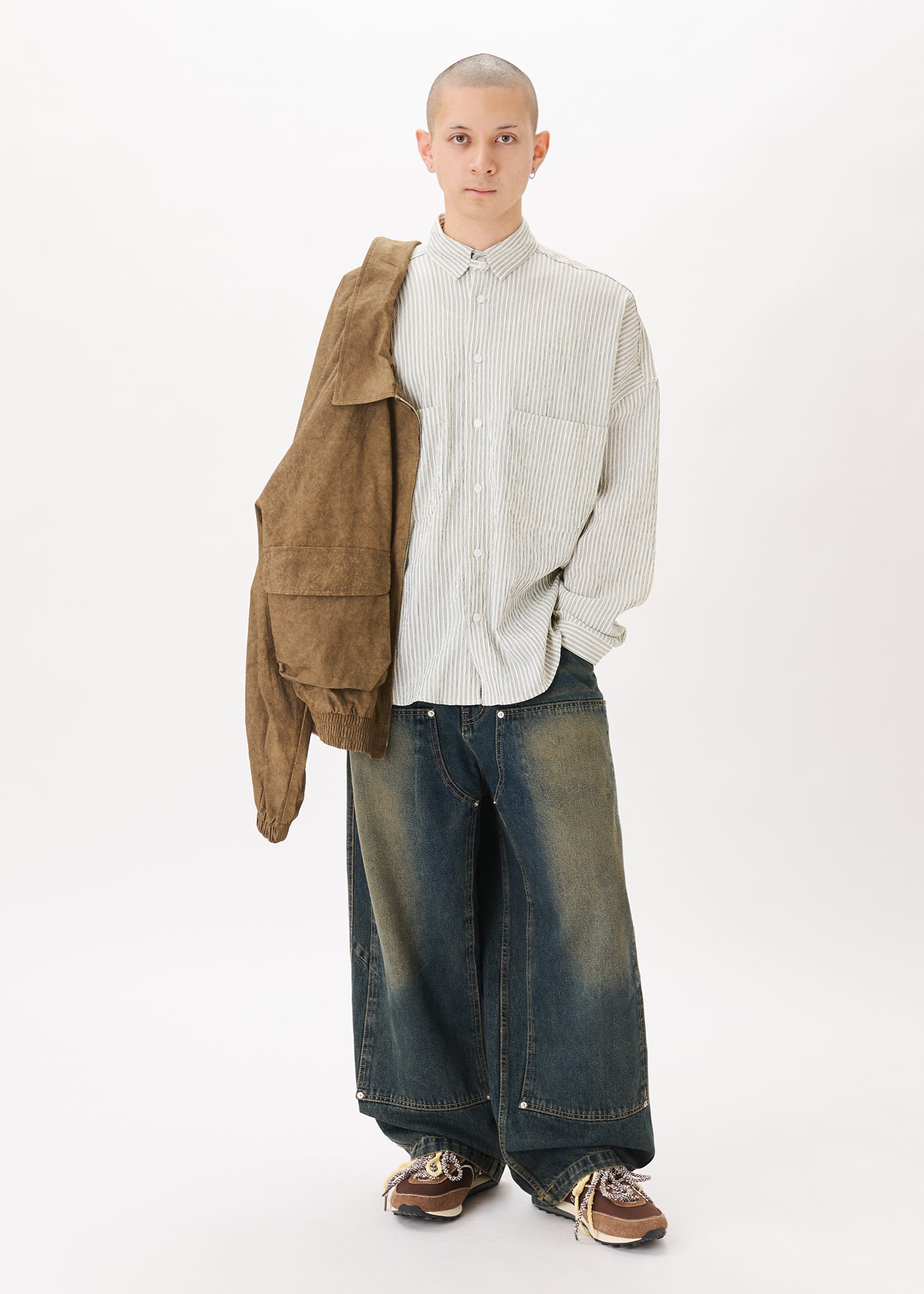 シャツ BALLOON OX FORD SHIRT / STRIPE (BALL-01)
