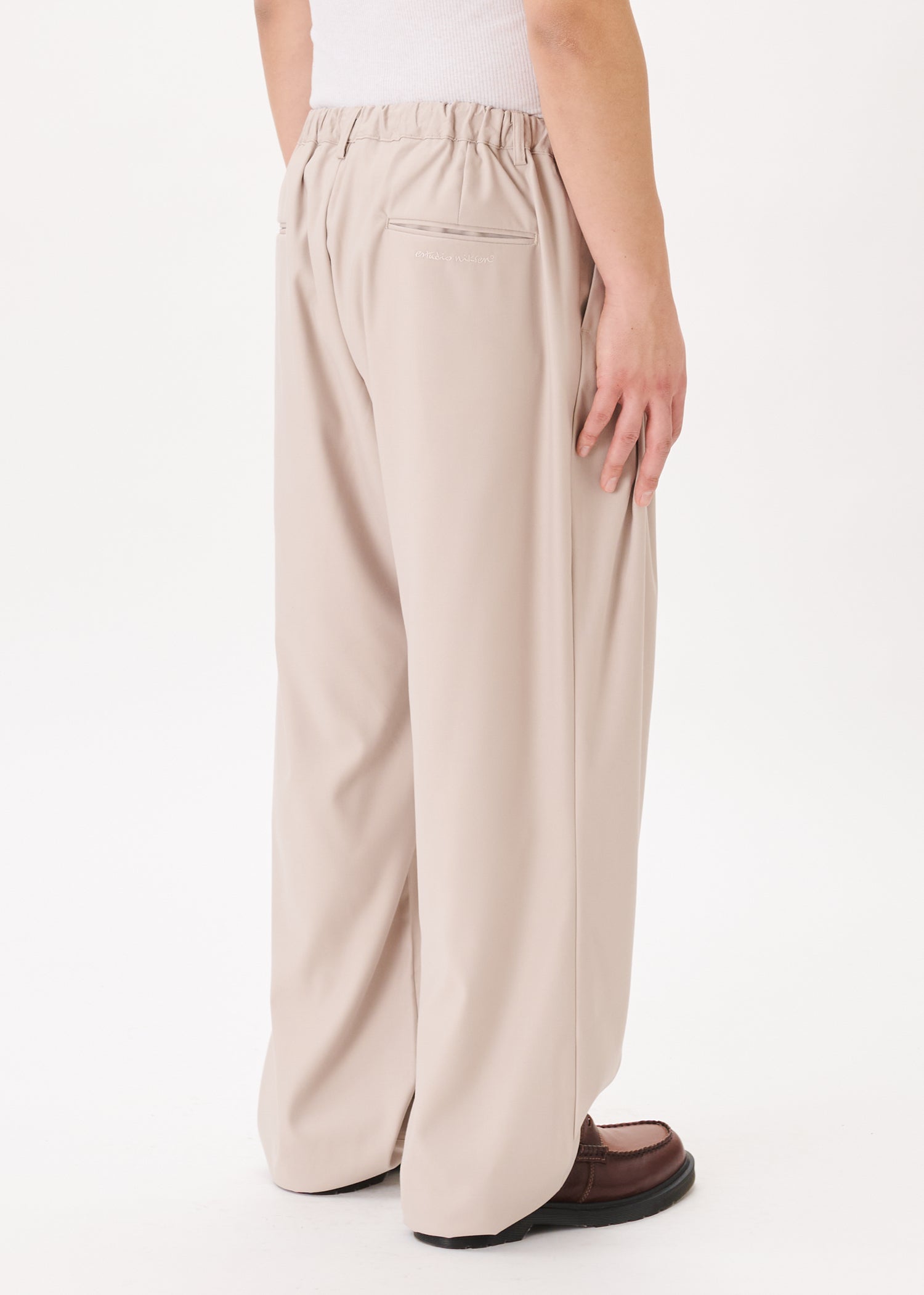 Pantalon large plissé