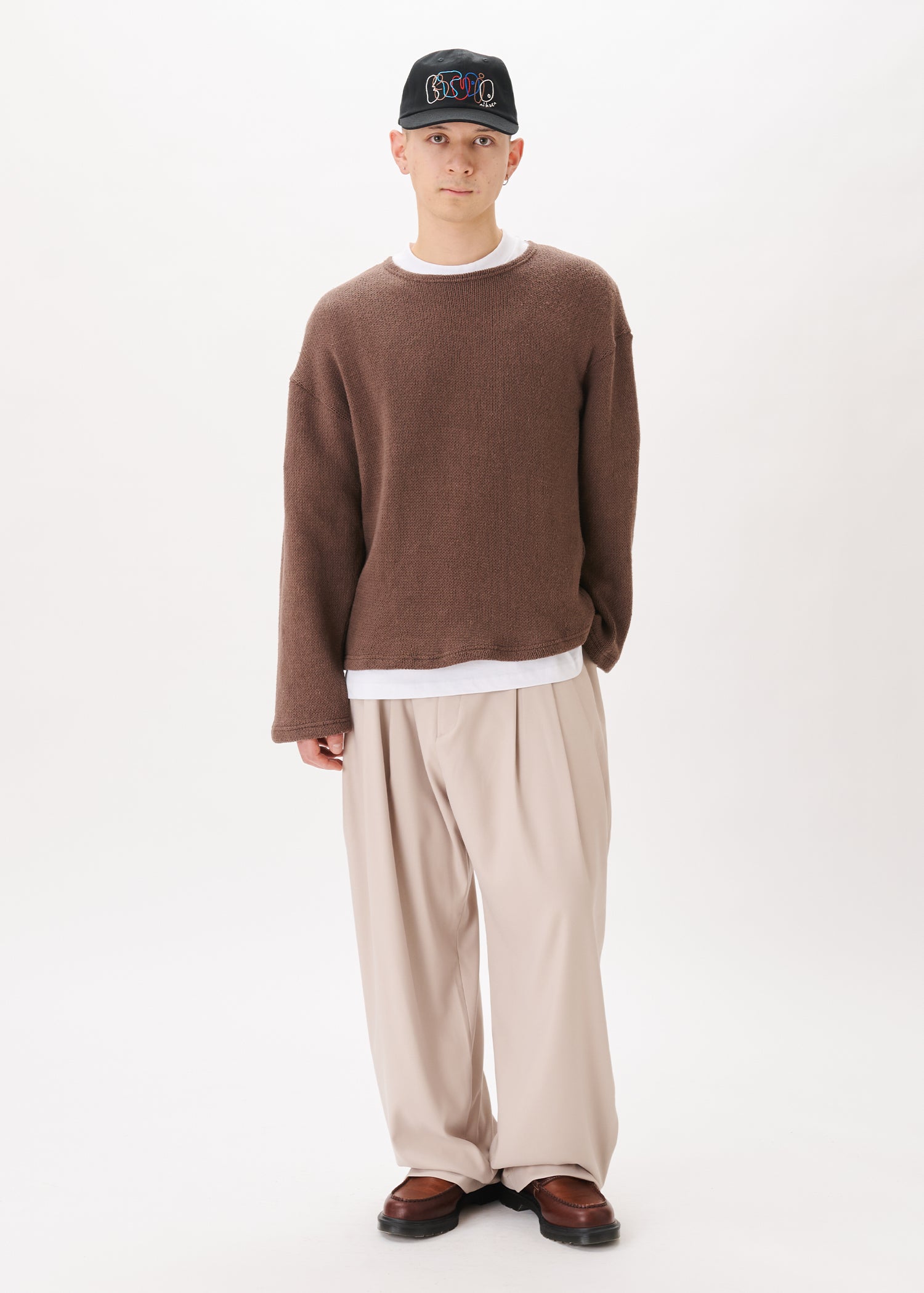 Pantalon large plissé