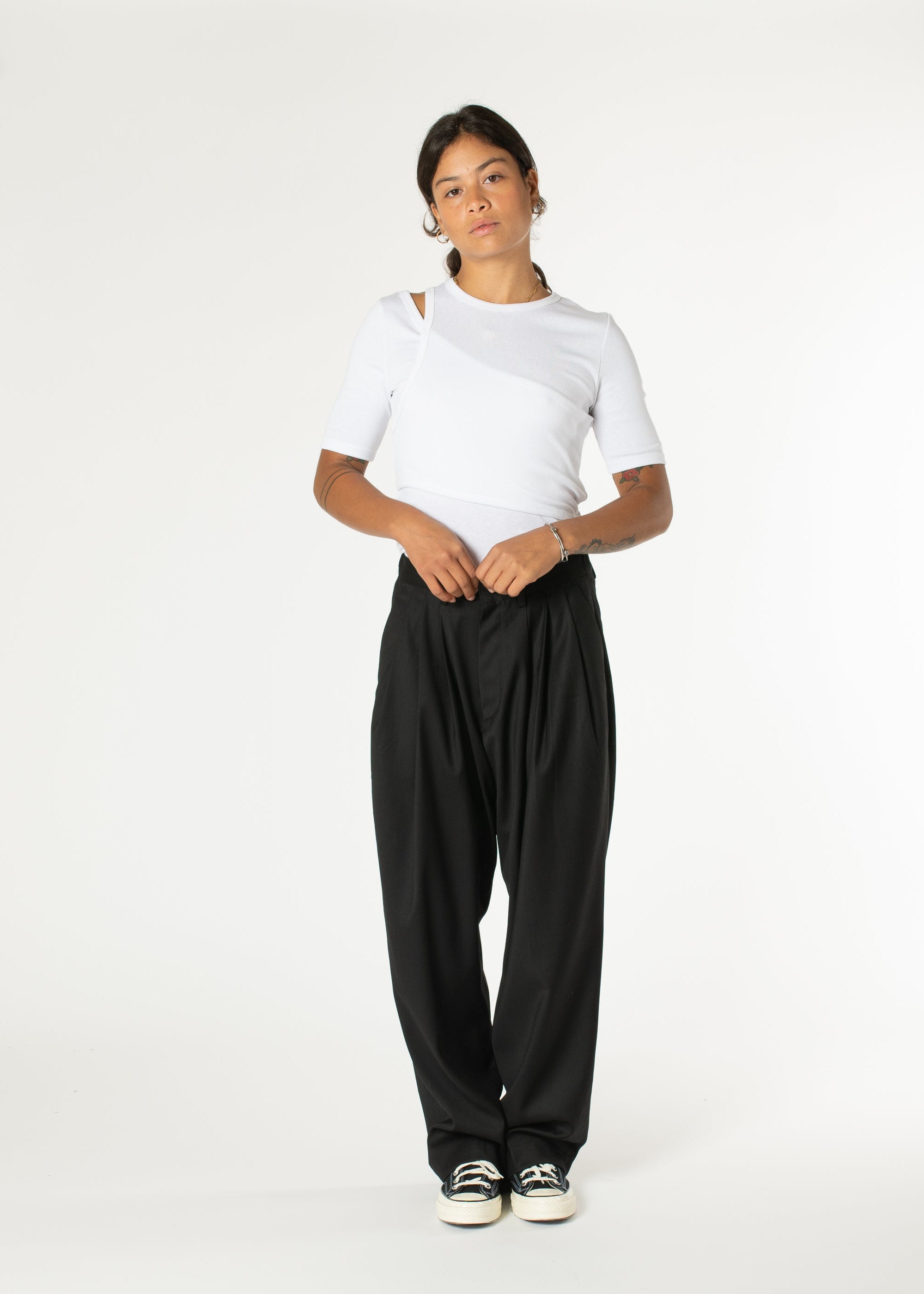 Pintuck Wide Trousers – Estudio Niksen