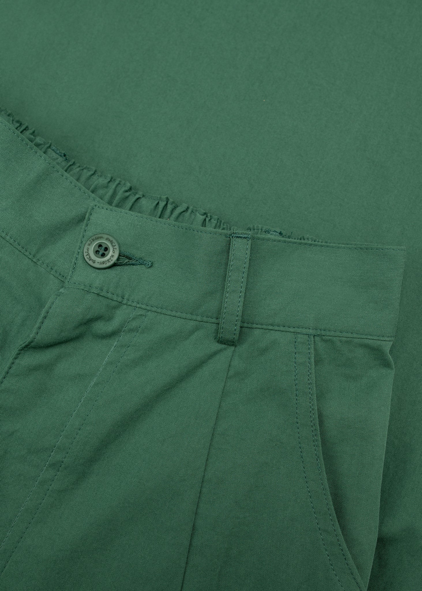 Back-pleat Cotton Trousers