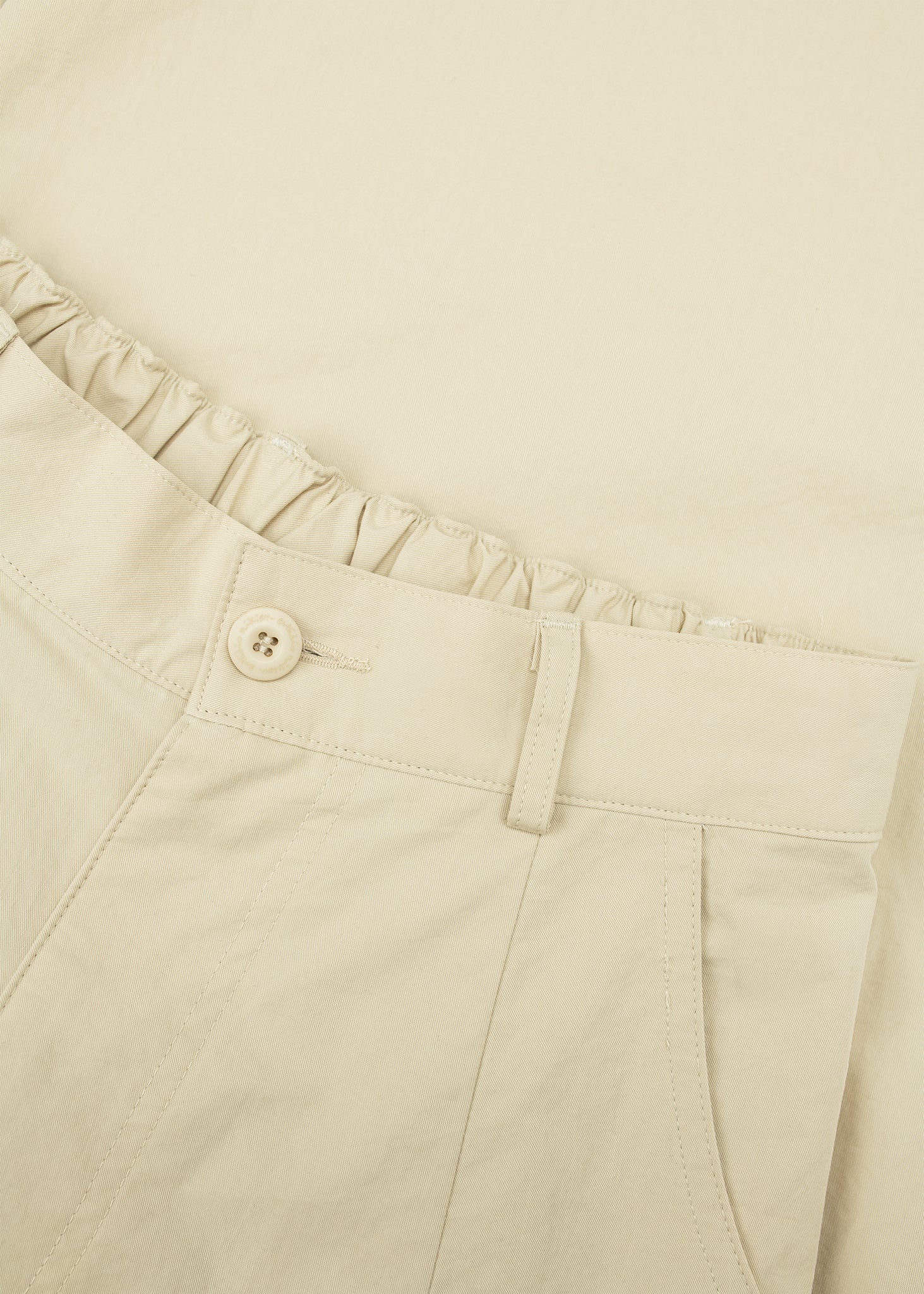 Pantalon en coton à plis arrière