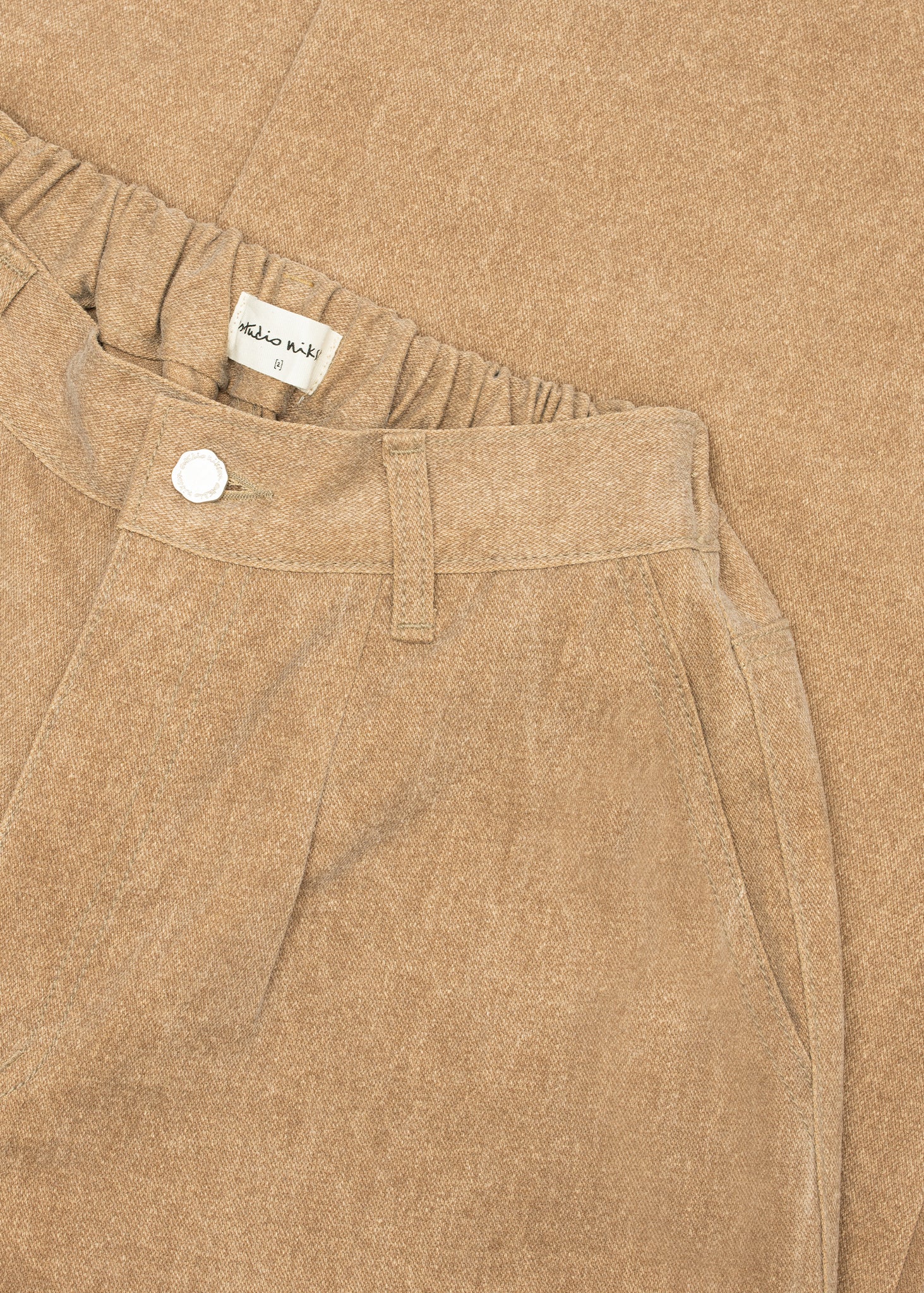 Jean en denim à gros ourlet