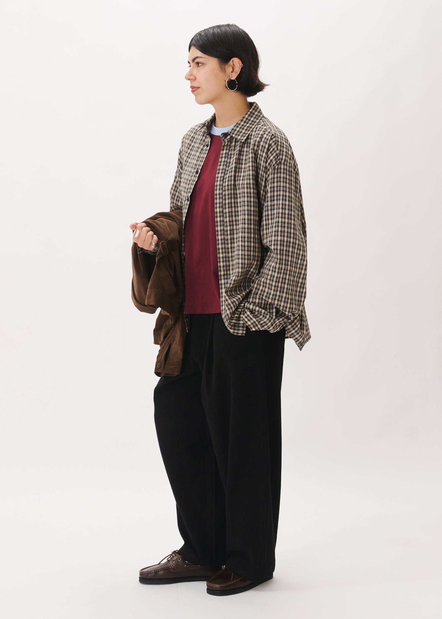 Boxy Pleated Shirt
