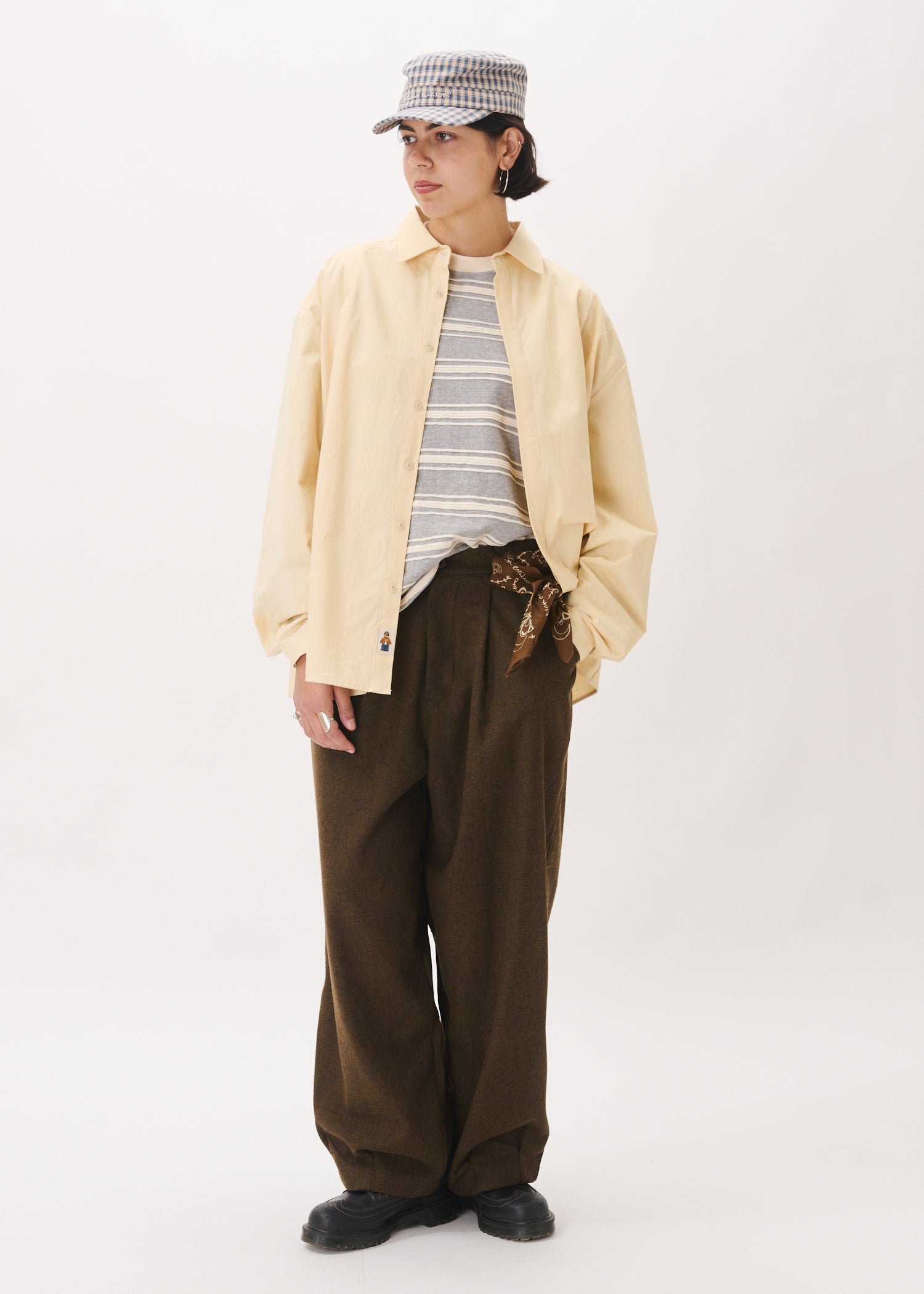 Boxy Pleated Shirt