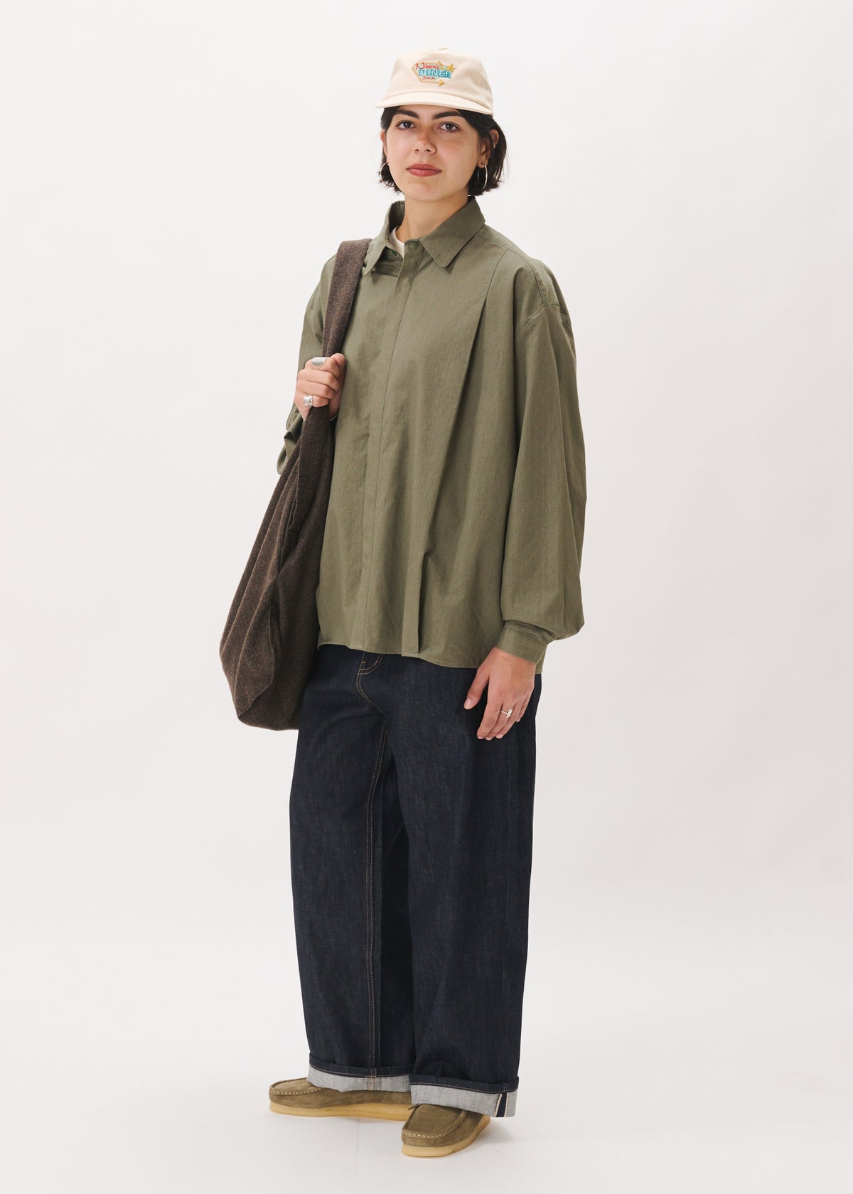 Chemise ample à plis