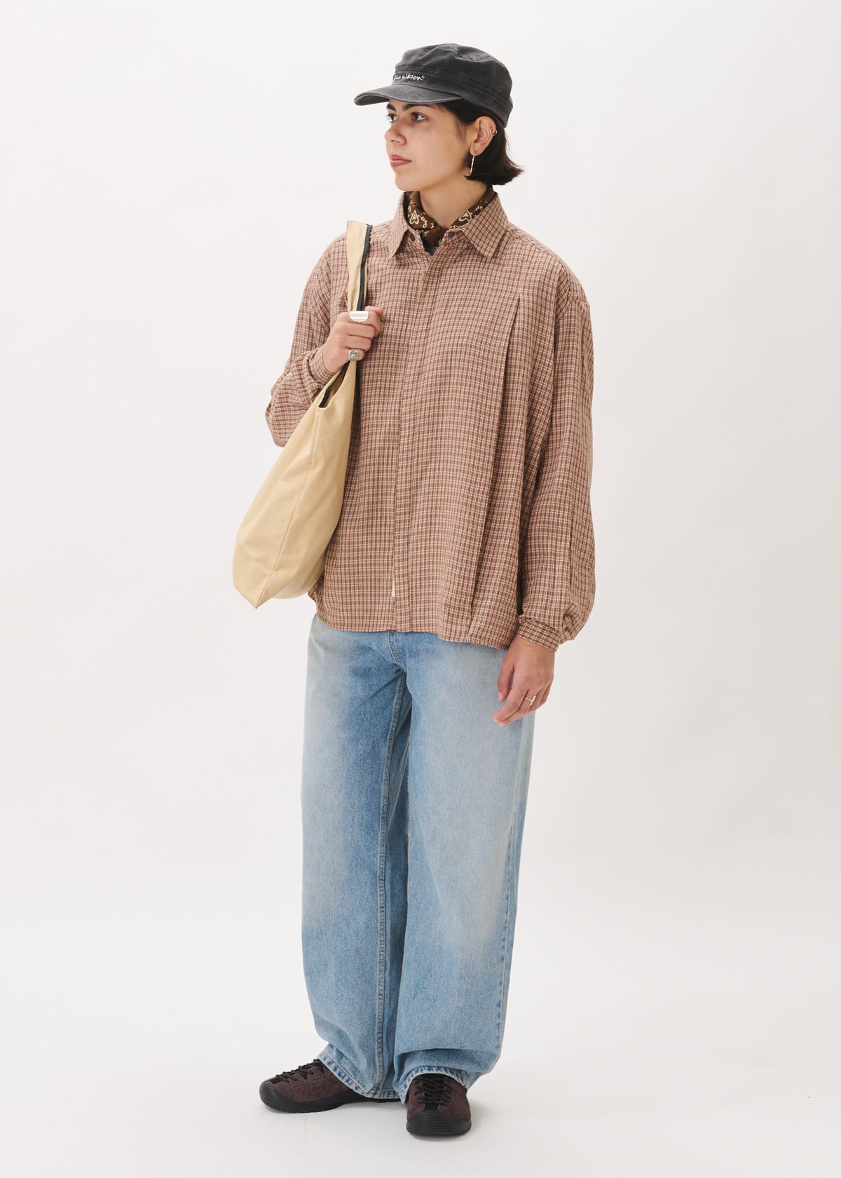 Boxy Pleated Shirt