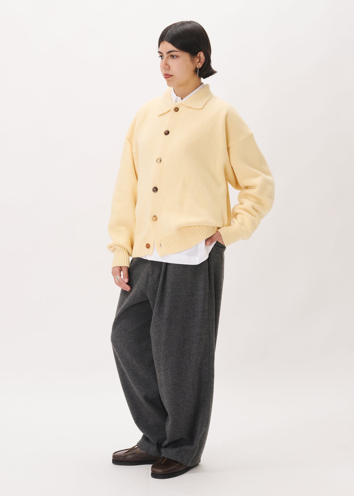 Mismatch Button Cardigan