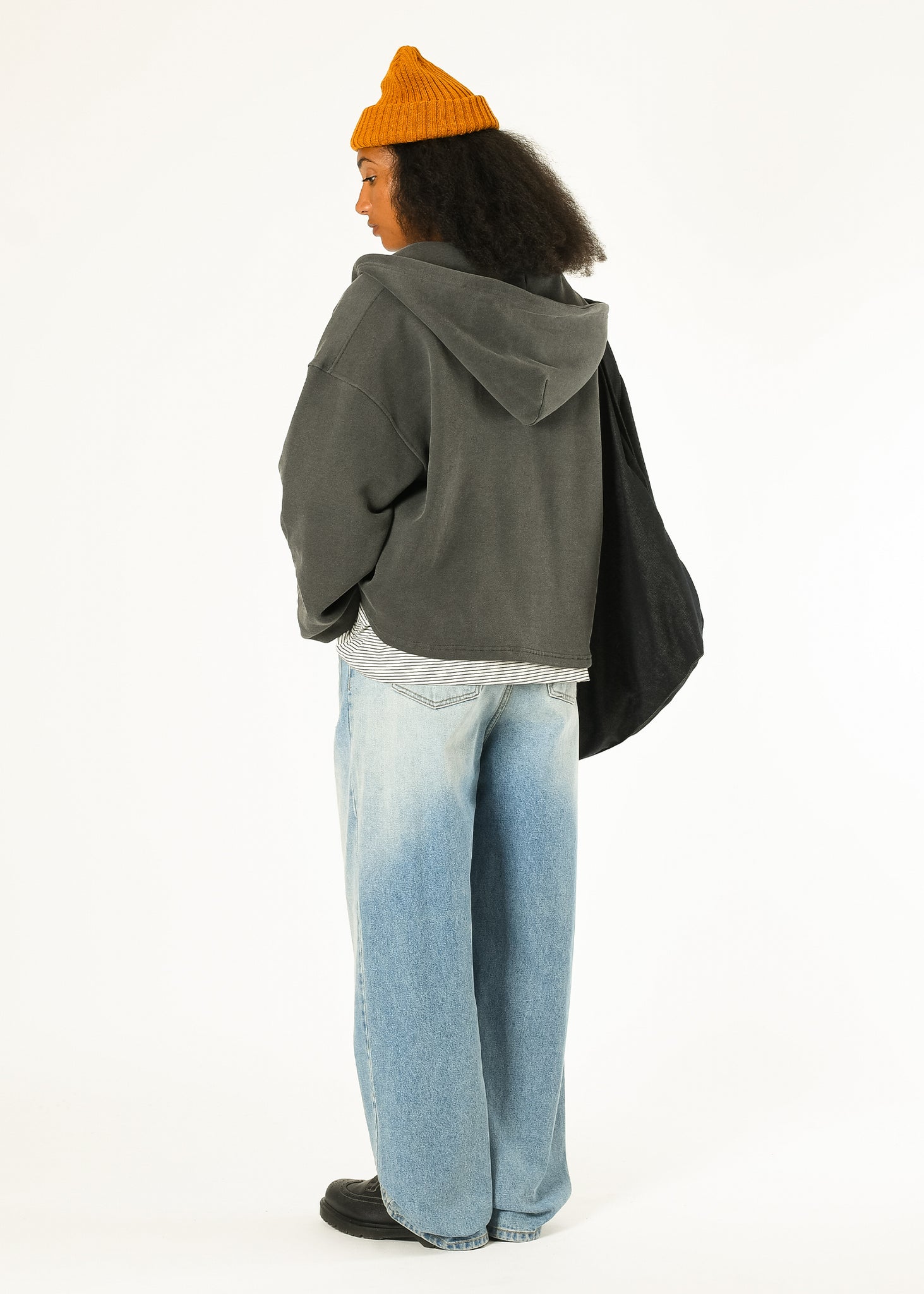 Boxy Zip-up Hoodie