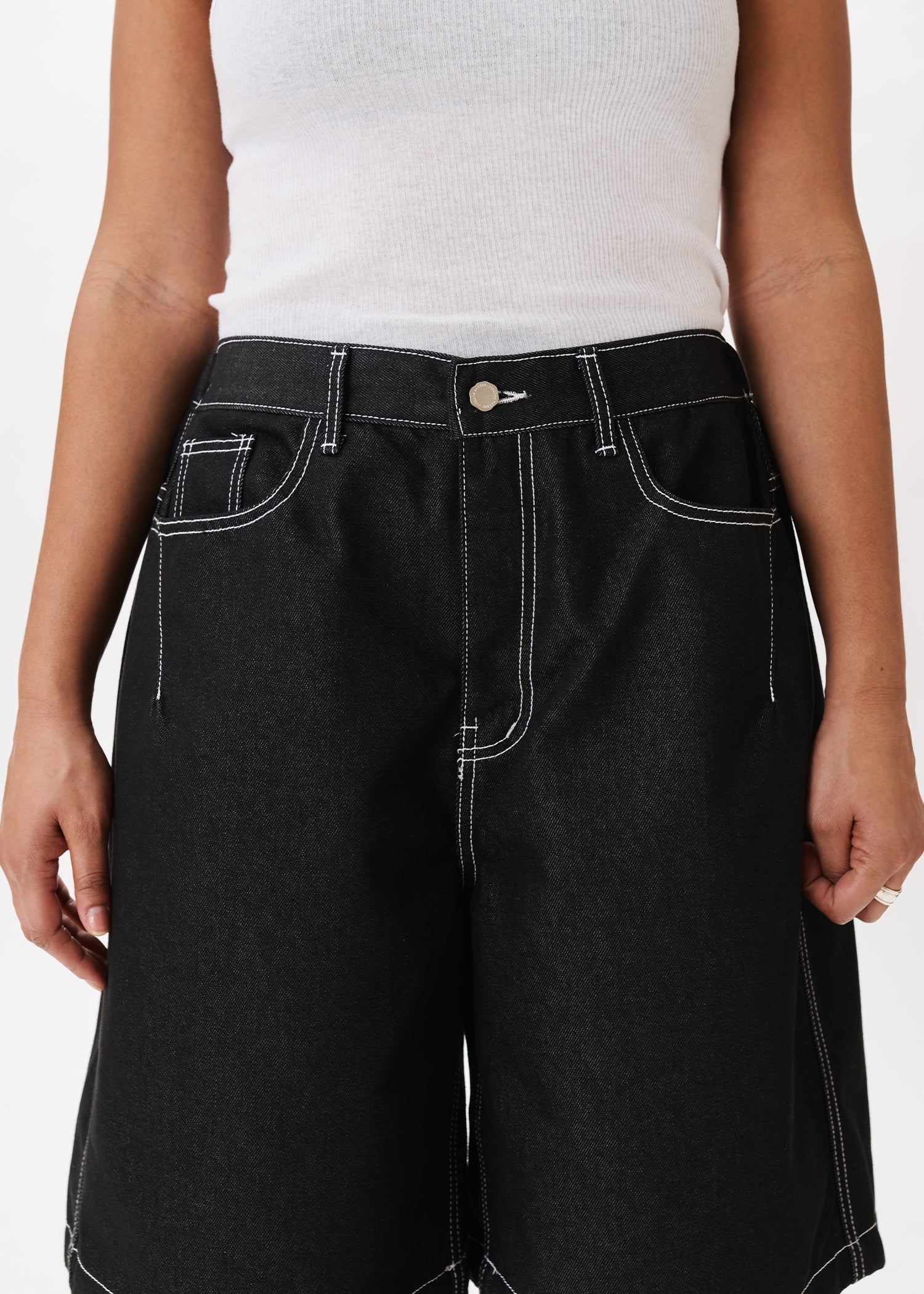 Half-dart Raw Denim Shorts – Estudio Niksen