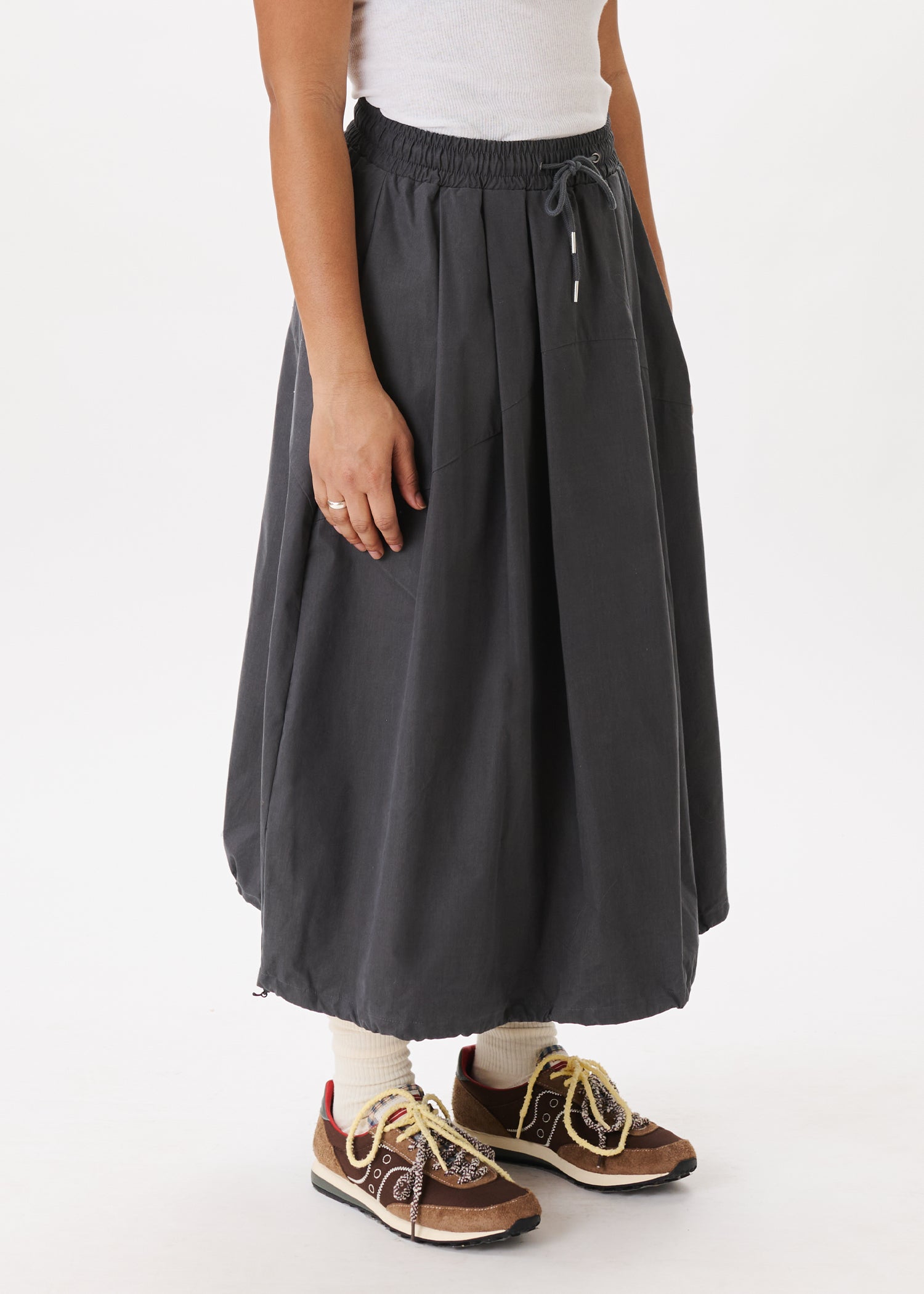 Pintuck Balloon Skirt