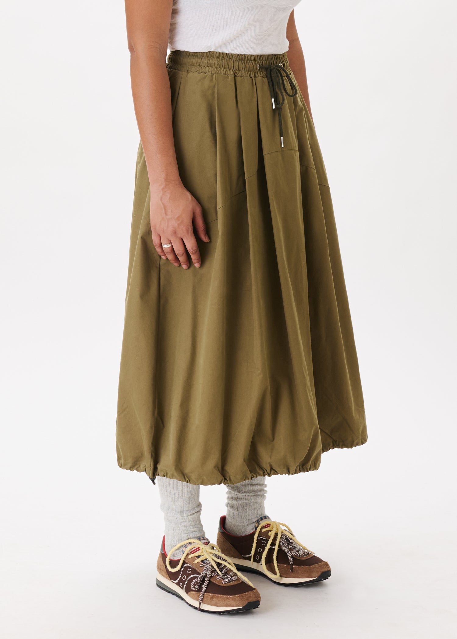 Pintuck Balloon Skirt