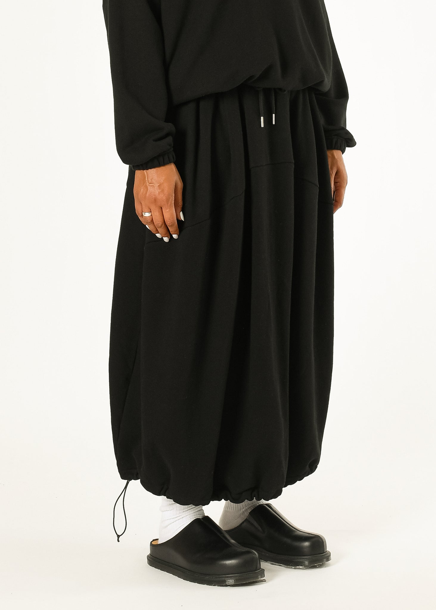 Pintuck Jogger Skirt
