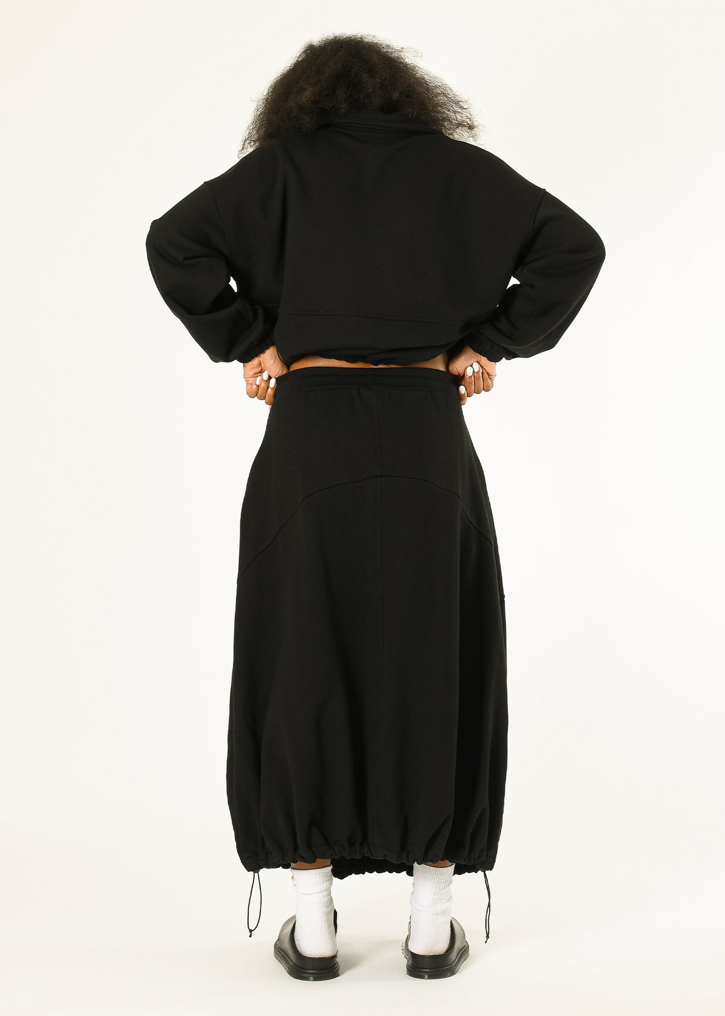 Pintuck Jogger Skirt