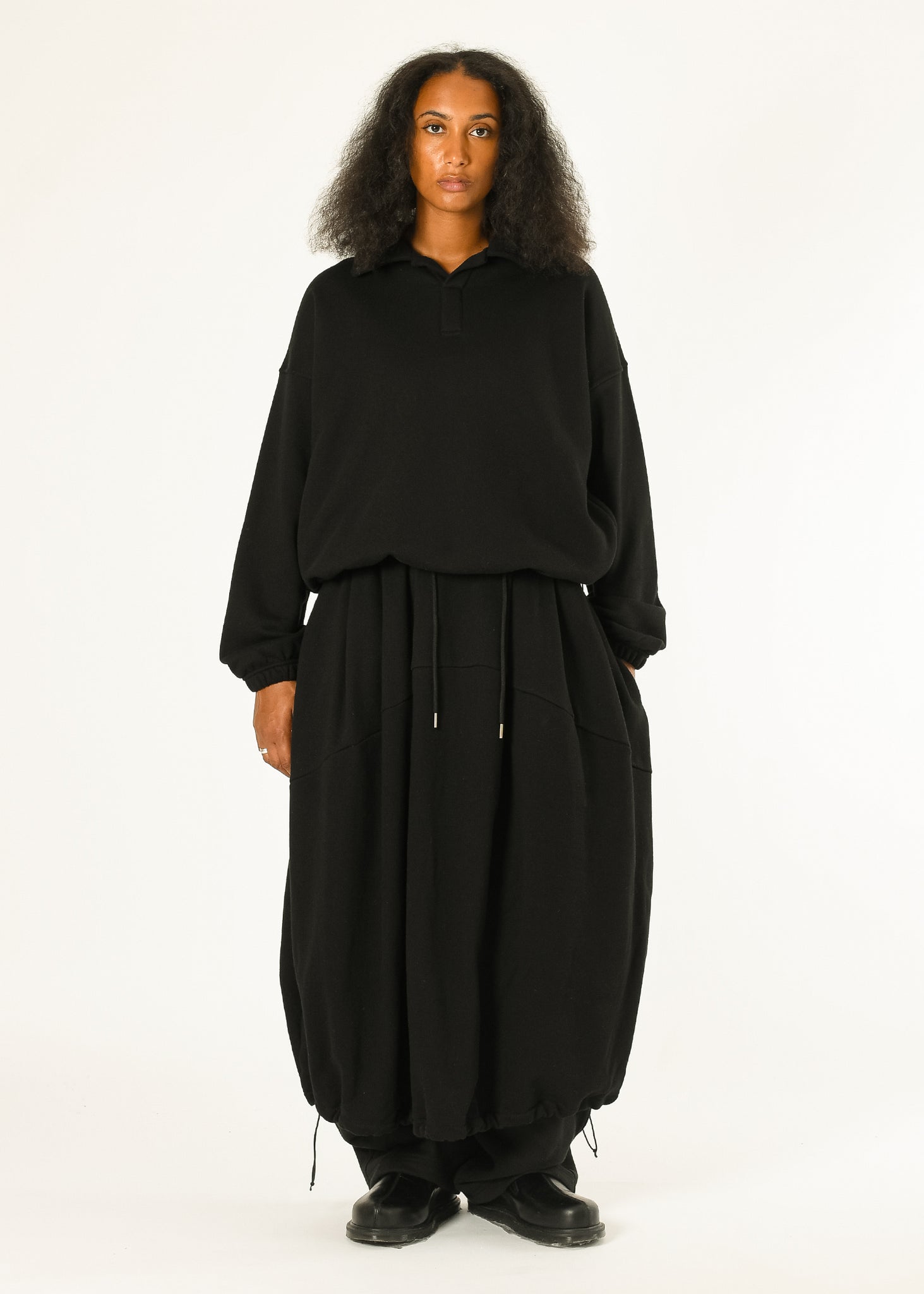Pintuck Jogger Skirt