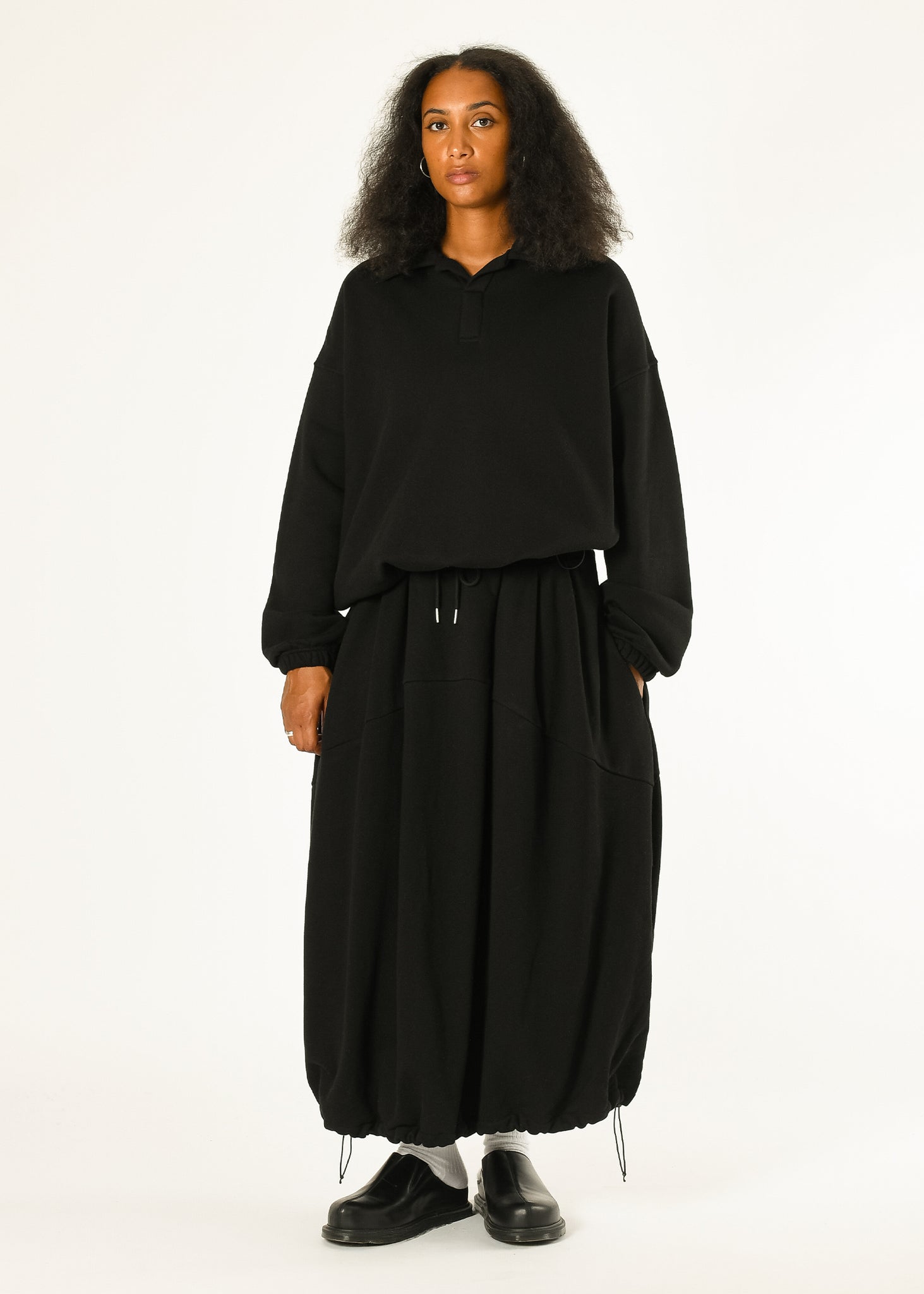 Pintuck Jogger Skirt