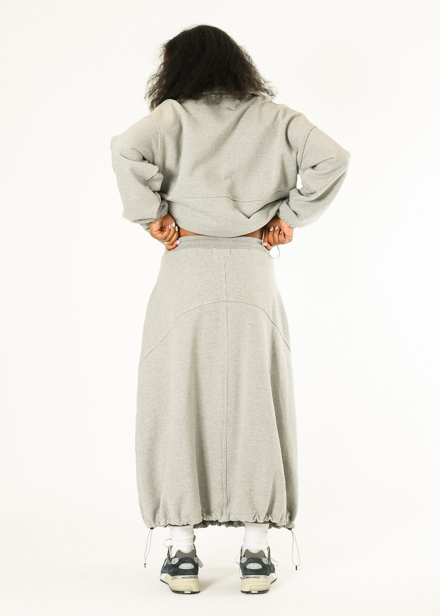 Pintuck Jogger Skirt