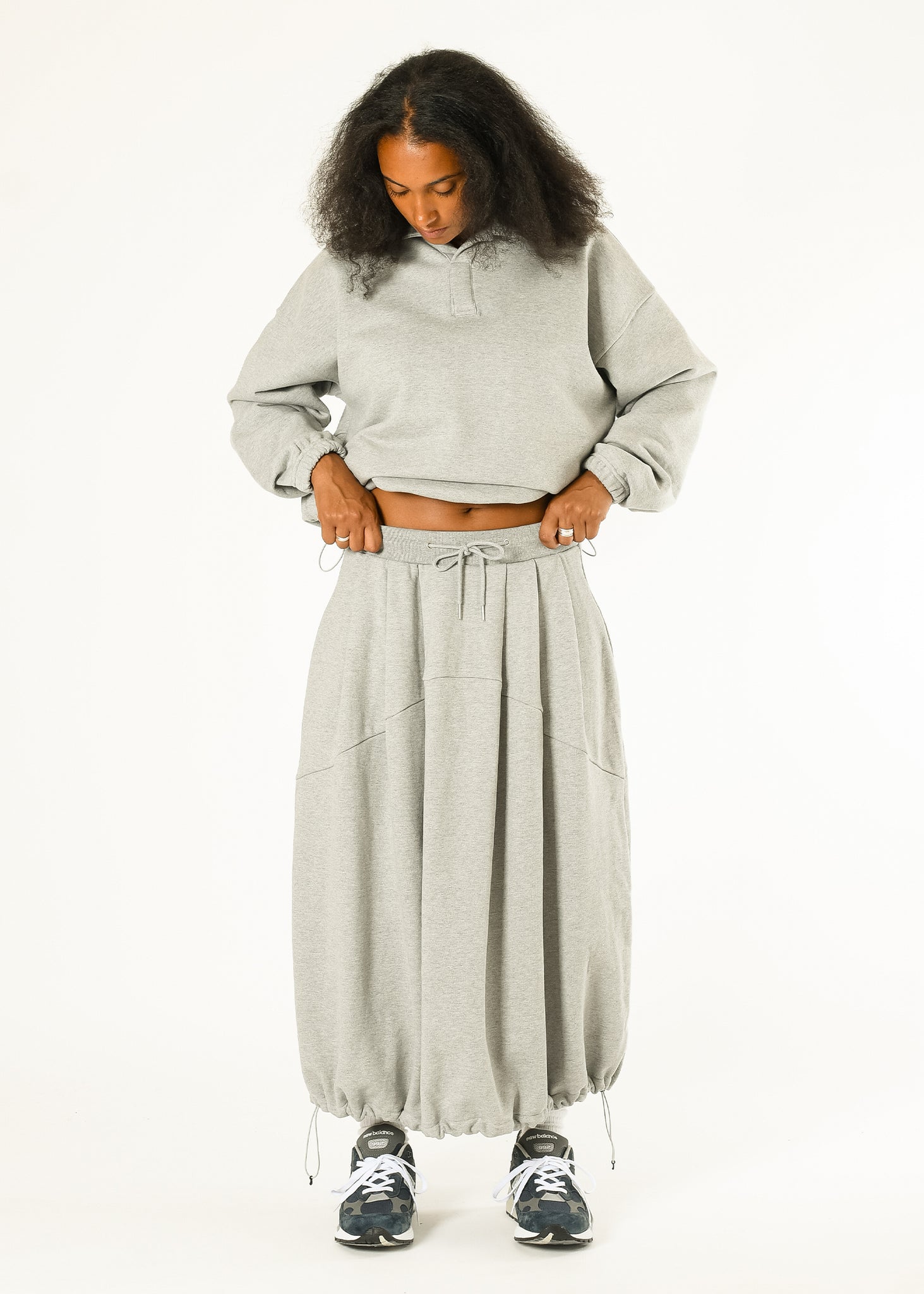 Pintuck Jogger Skirt
