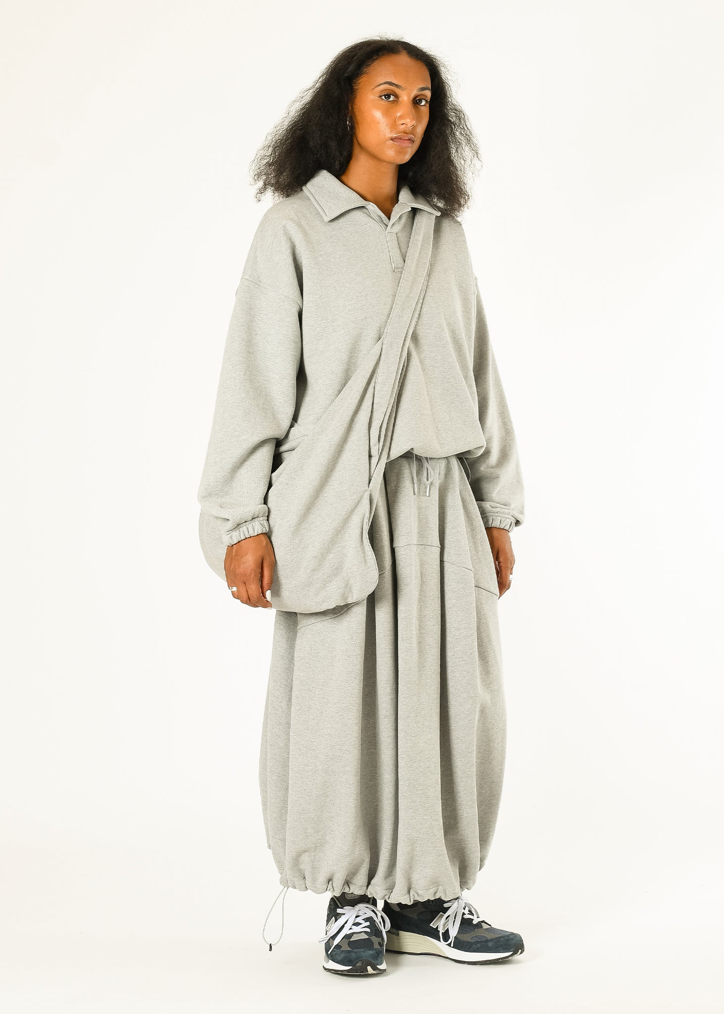 Pintuck Jogger Skirt