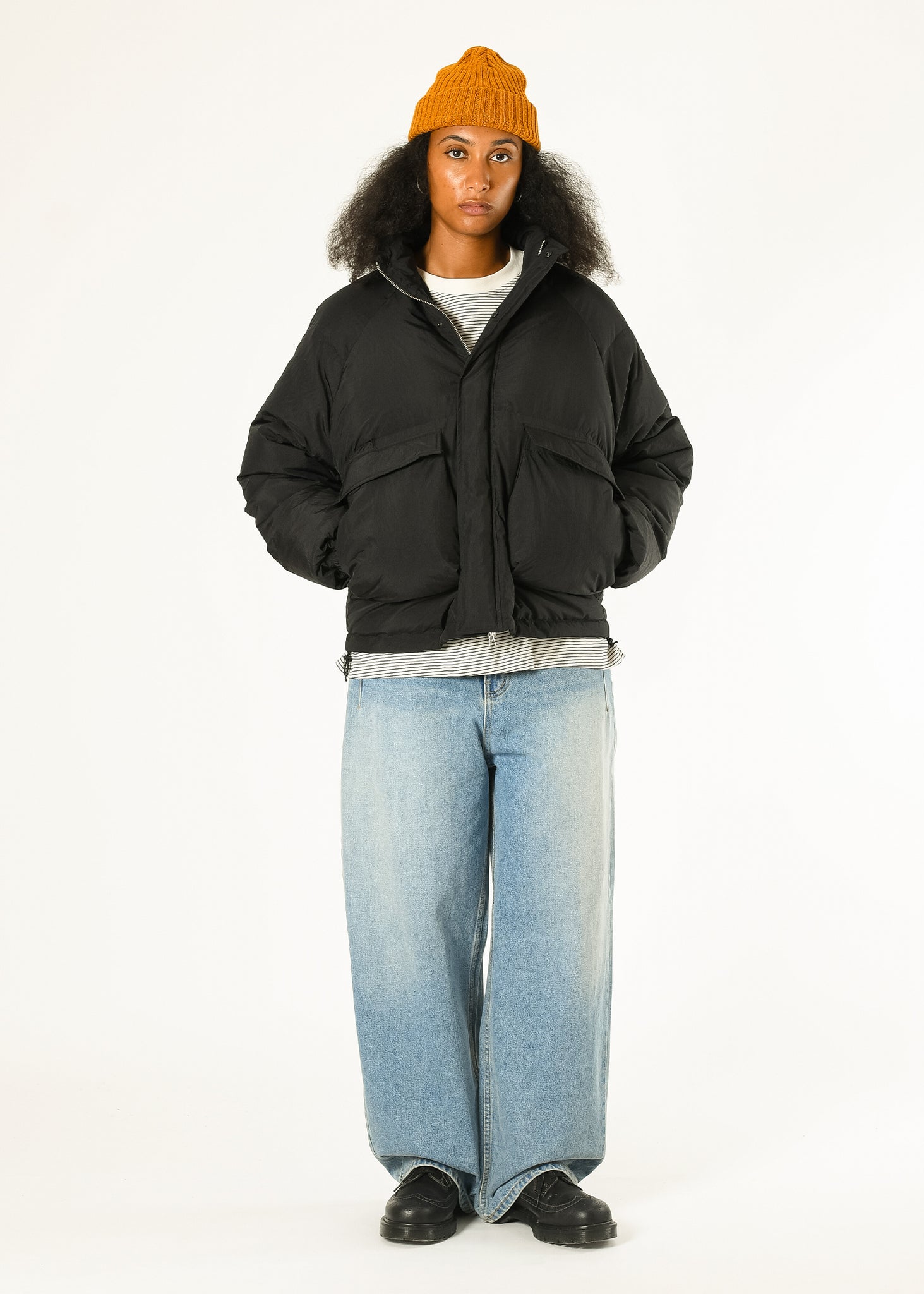Side-button Denim Jeans