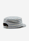 Casquette militaire à carreaux