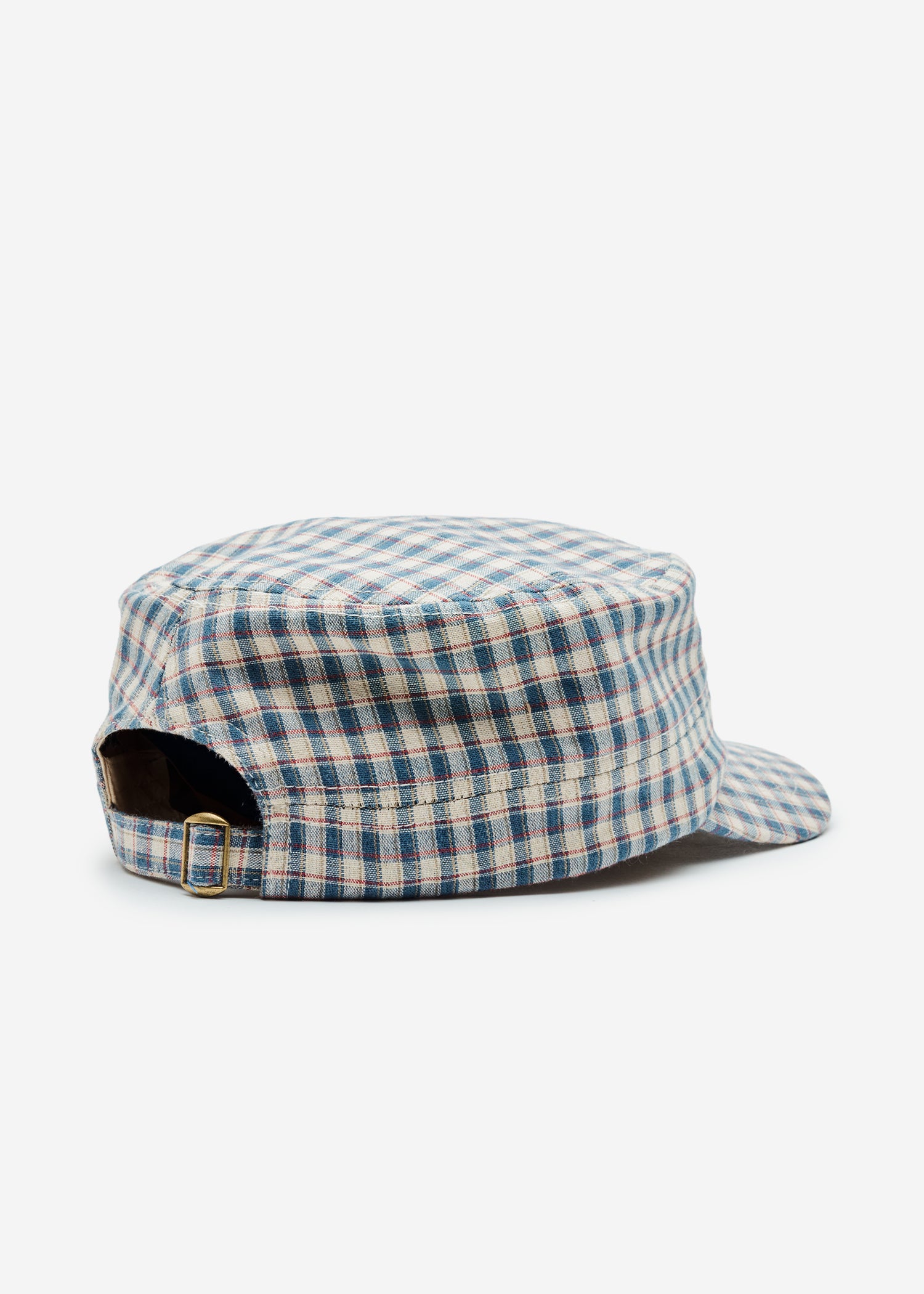Casquette militaire à carreaux