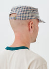 Casquette militaire à carreaux