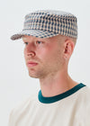 Casquette militaire à carreaux