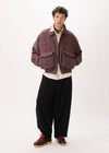 Blouson bomber en tweed