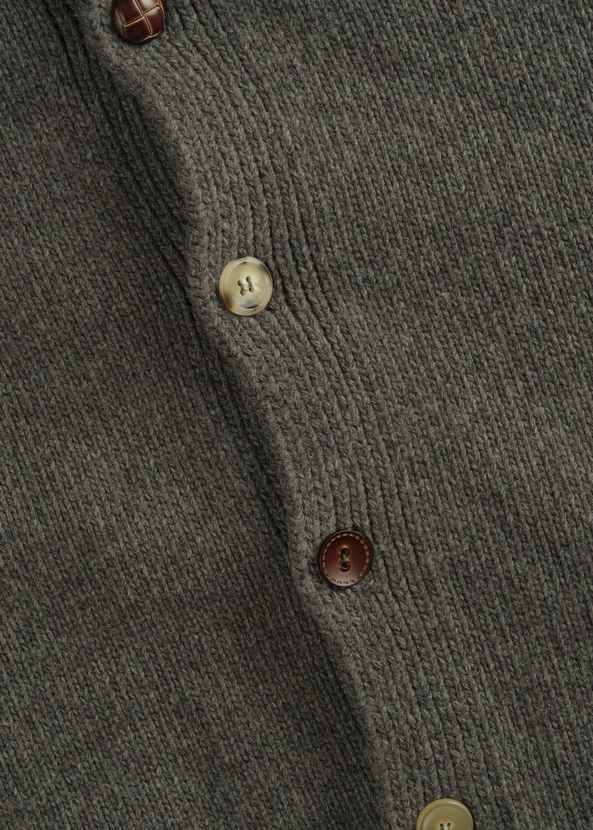 Mismatch Button Cardigan