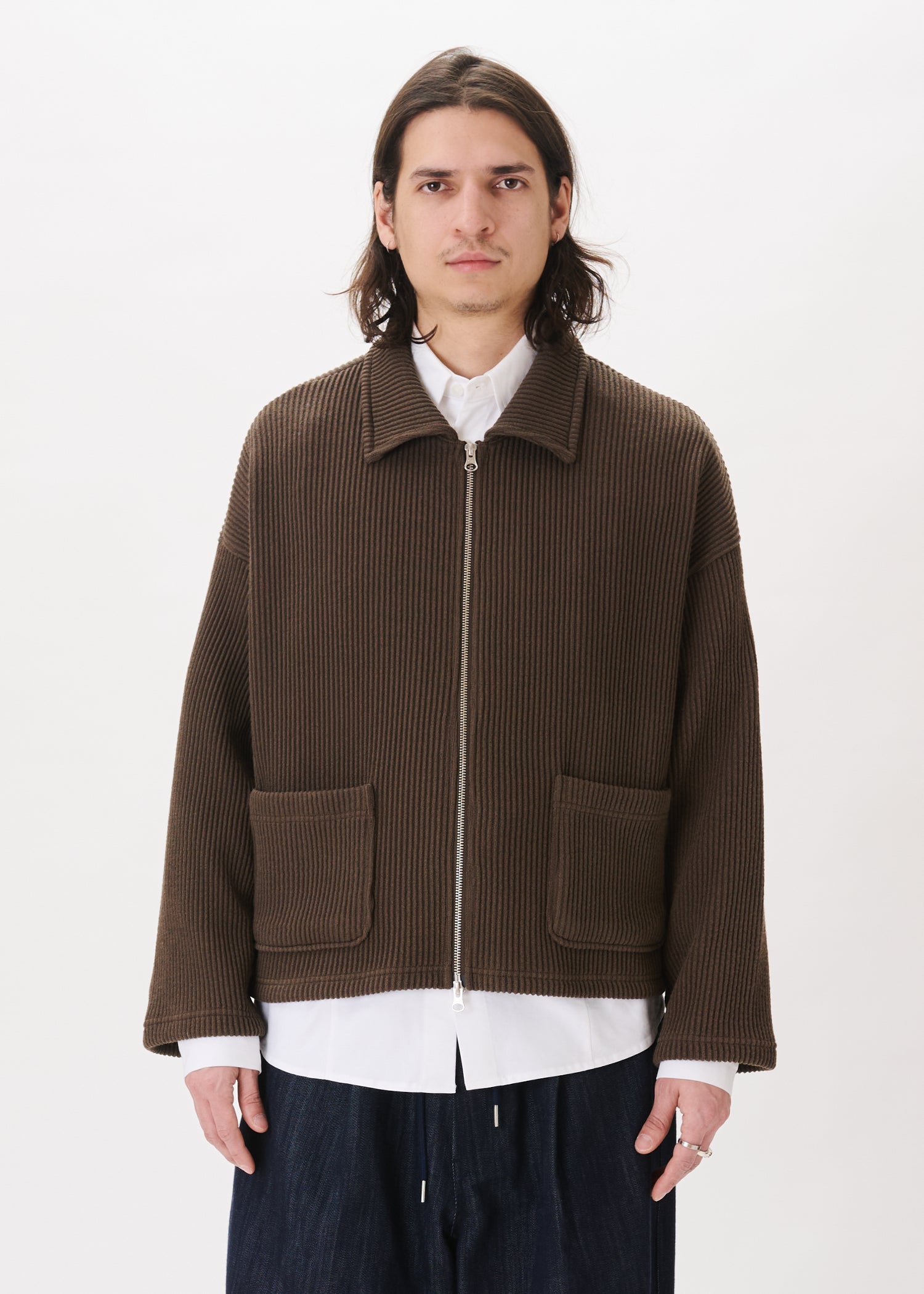 Double-zip Pocket Sweater