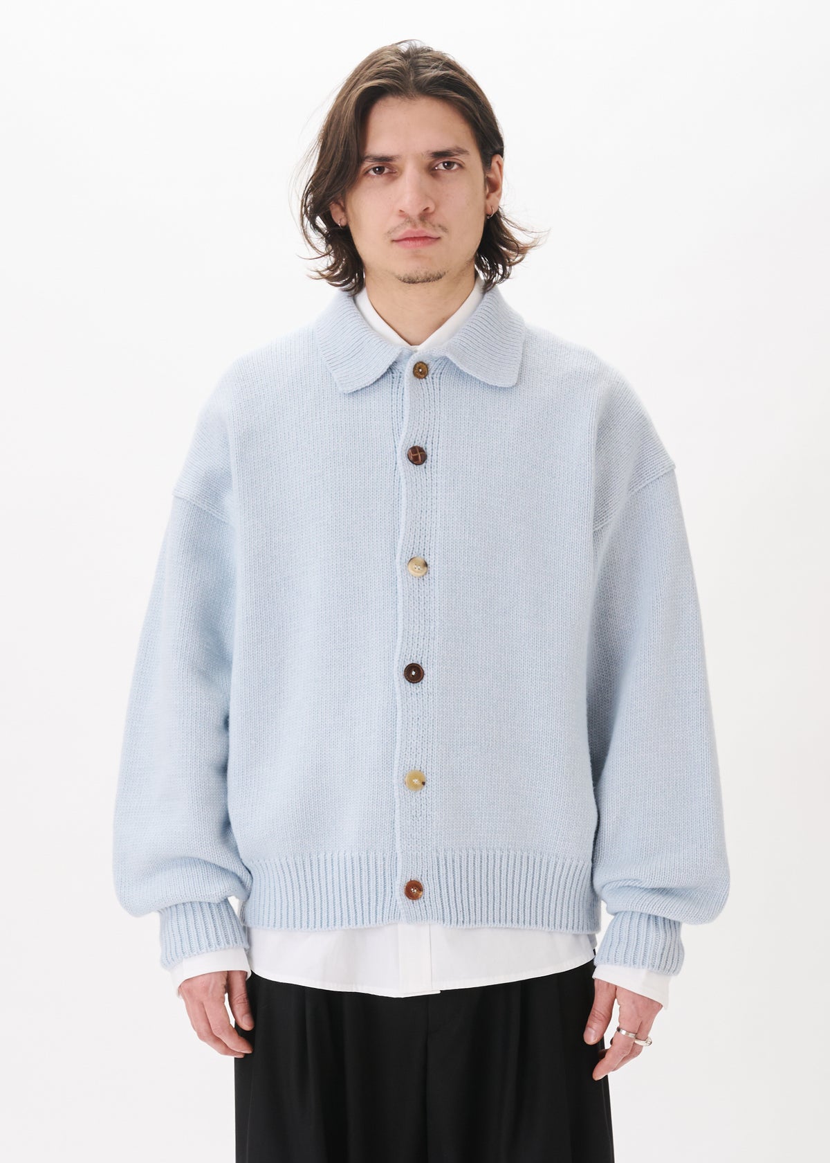 Mismatch Button Cardigan – Estudio Niksen