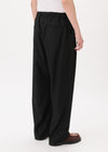 Pantalon large plissé