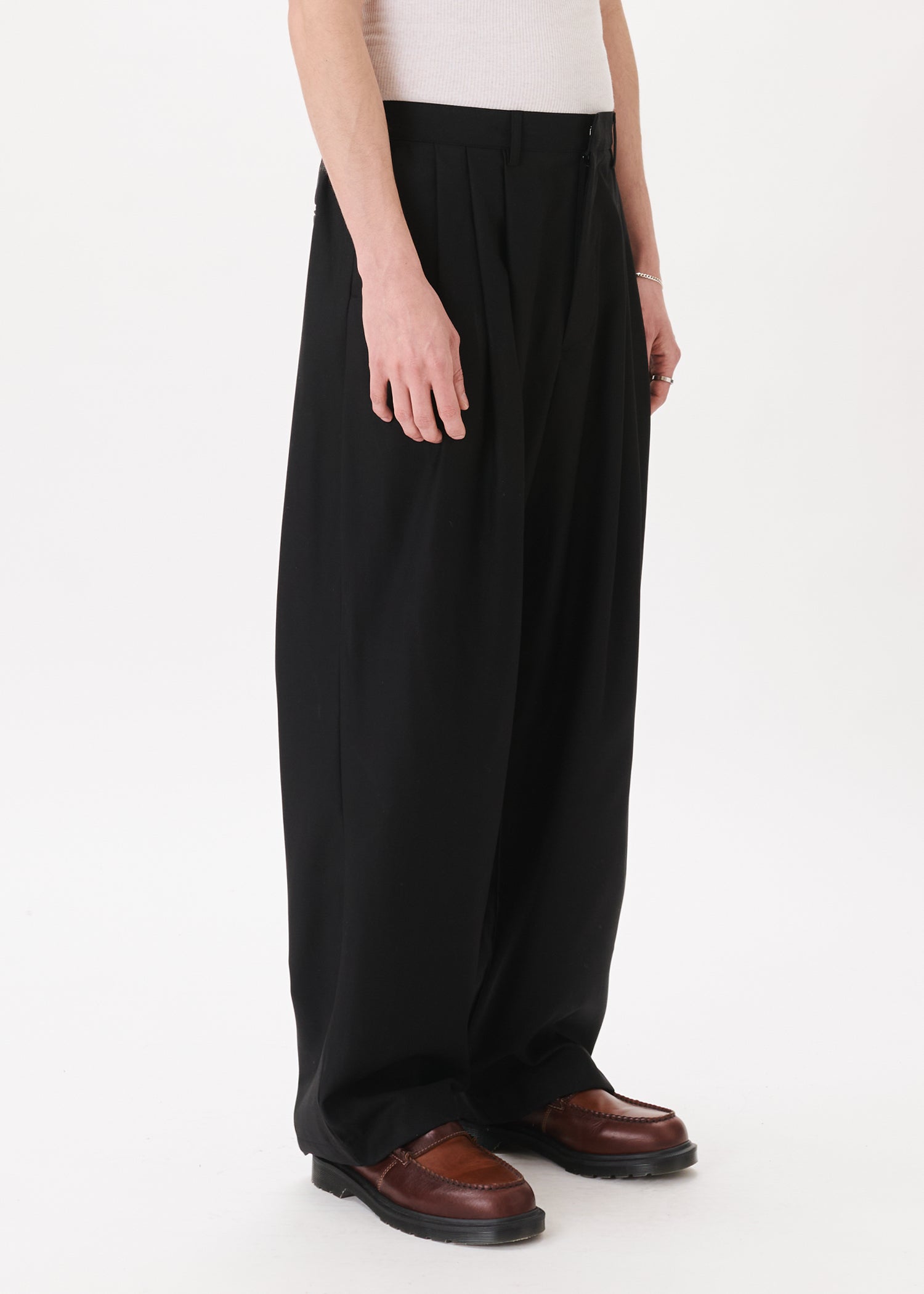 Pintuck Wide Trousers