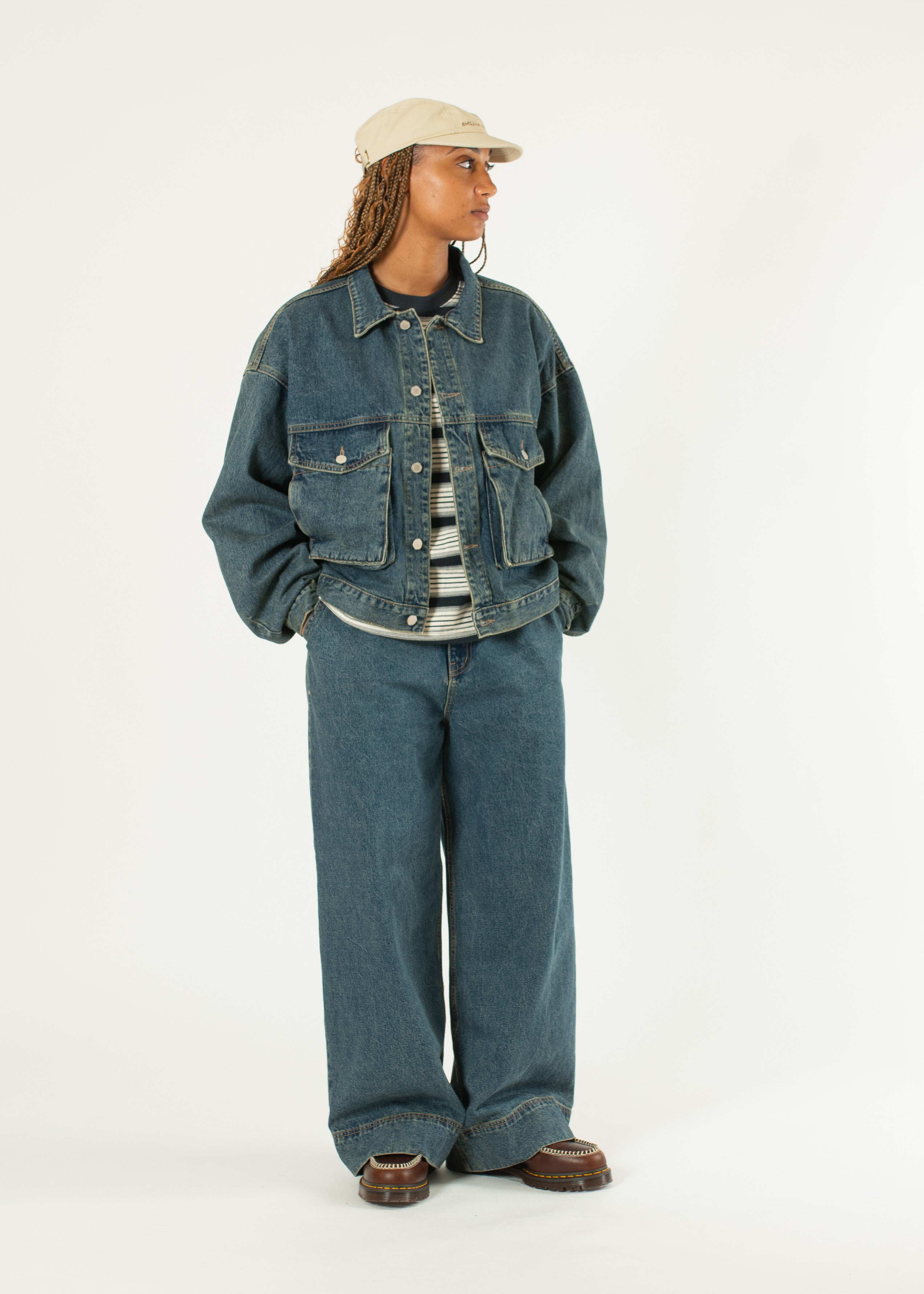 L'Appartement 【STAMMBAUM】DENIM JACKET STAMMBAUM 22SS L'Appartement BLACK DENIM JACKET Jacket Denim