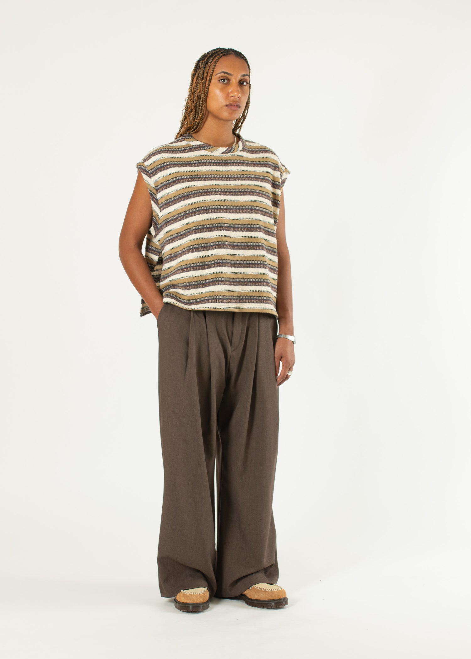 Pintuck Maxi Trousers